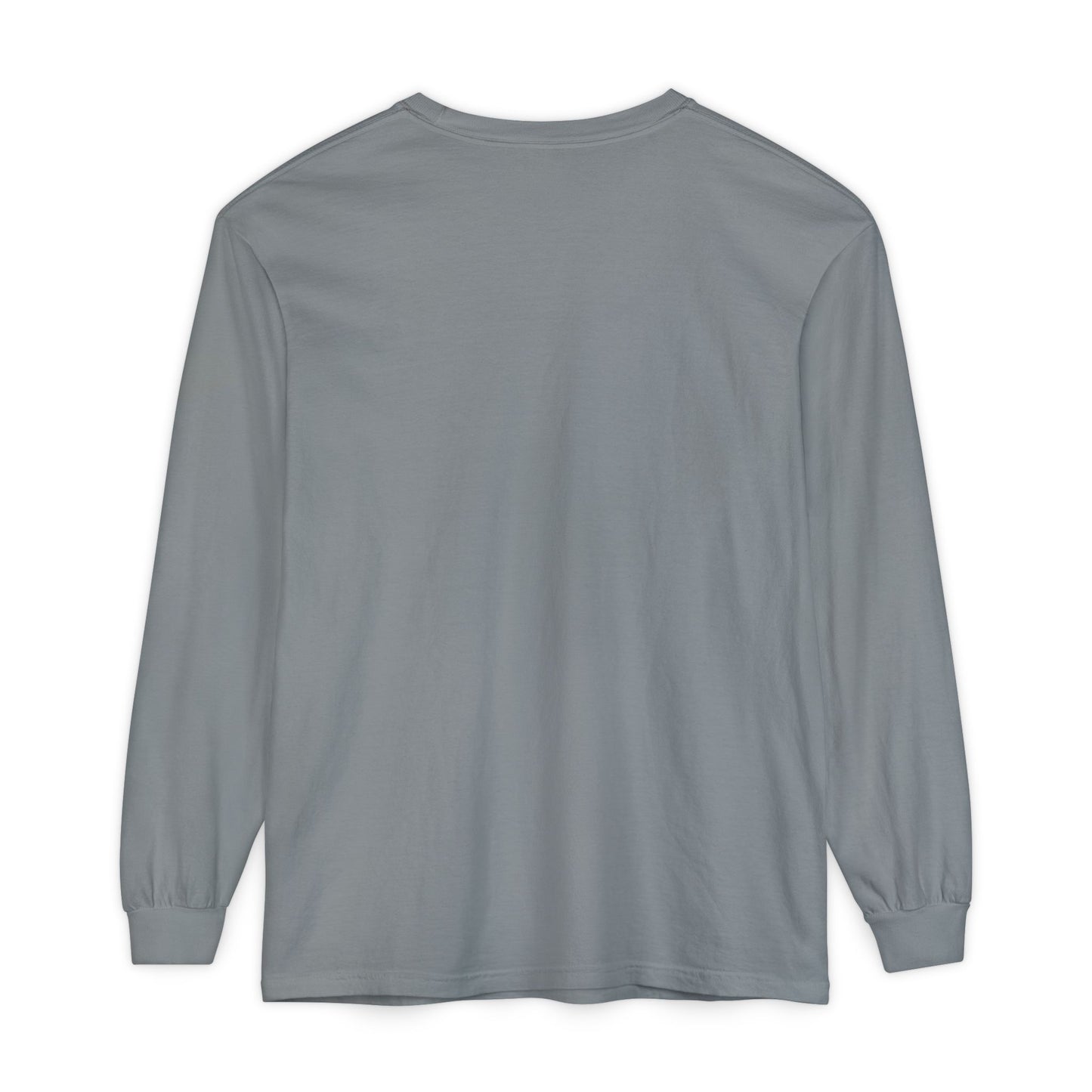 Unisex Garment-dyed Long Sleeve T-Shirt | Surreal Dripping Geometry