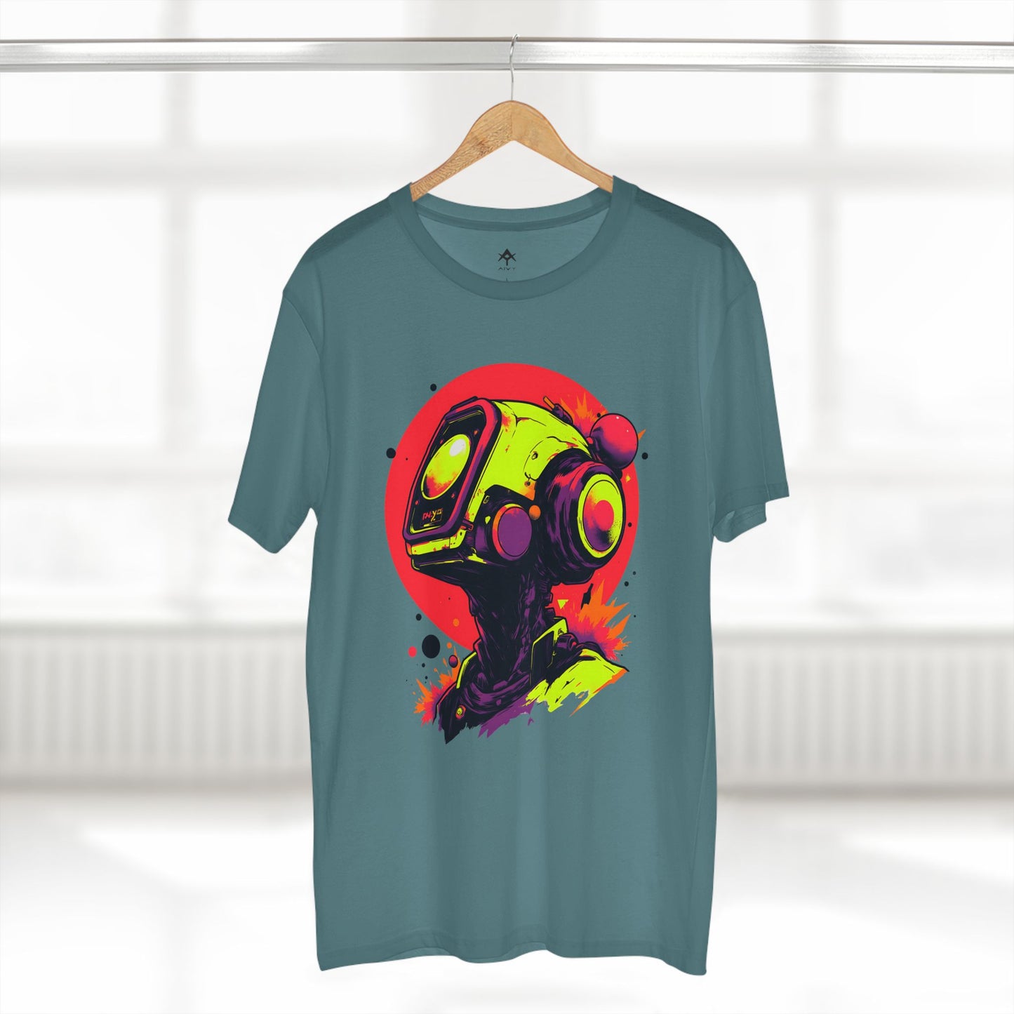 Adult Staple Tee | Y2K Abstract Robot T-Shirt Design