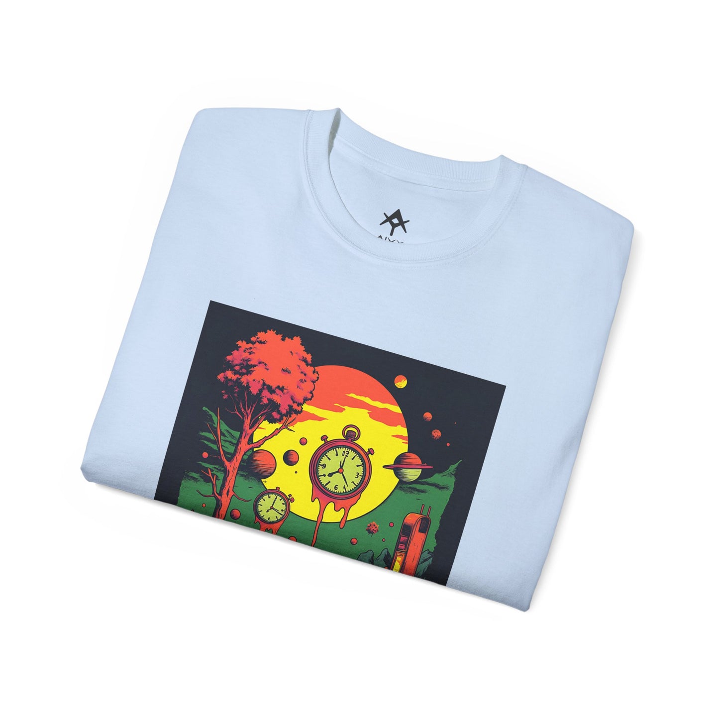 Unisex Ultra Cotton Tee | Surreal Dripping Geometry