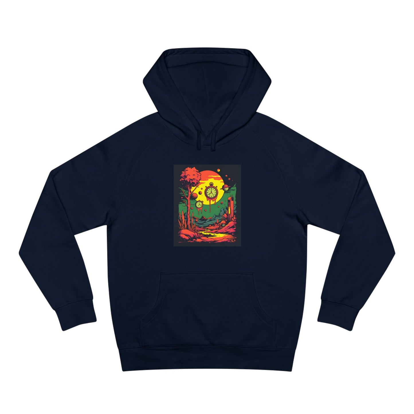Unisex Supply Hoodie | Surreal Dripping Geometry