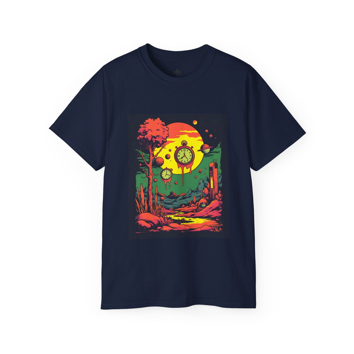 Unisex Ultra Cotton Tee | Surreal Dripping Geometry