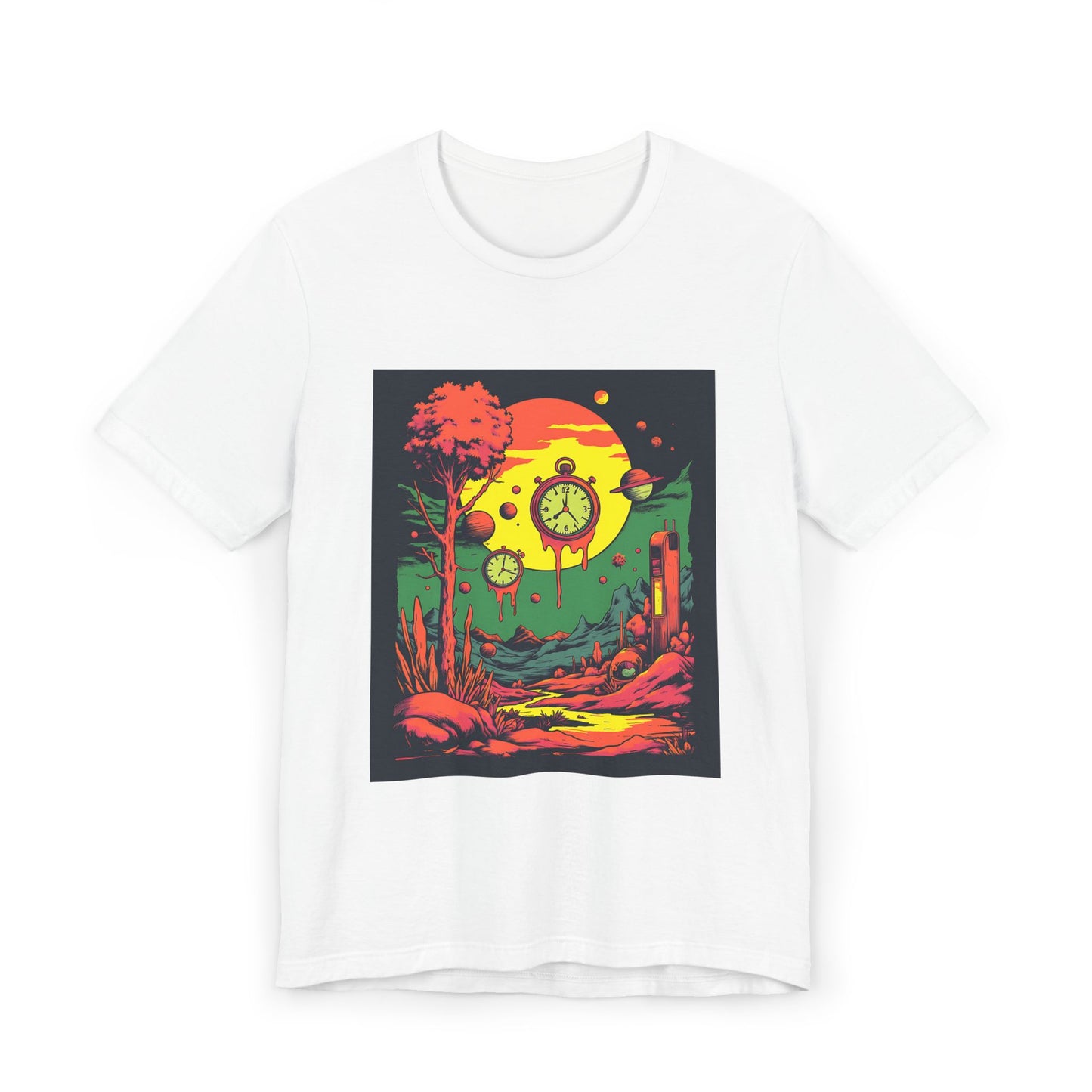 Unisex Jersey T-Shirt | Surreal Dripping Geometry
