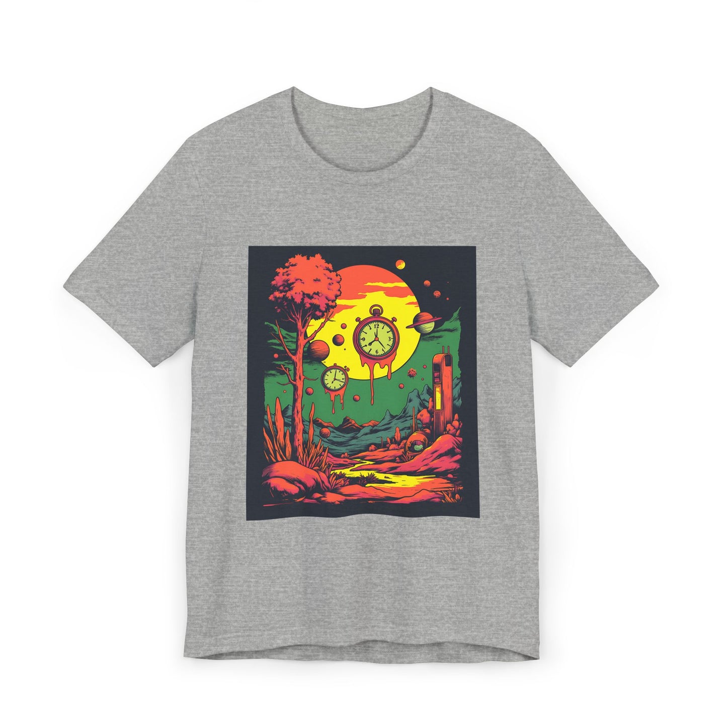 Unisex Jersey T-Shirt | Surreal Dripping Geometry