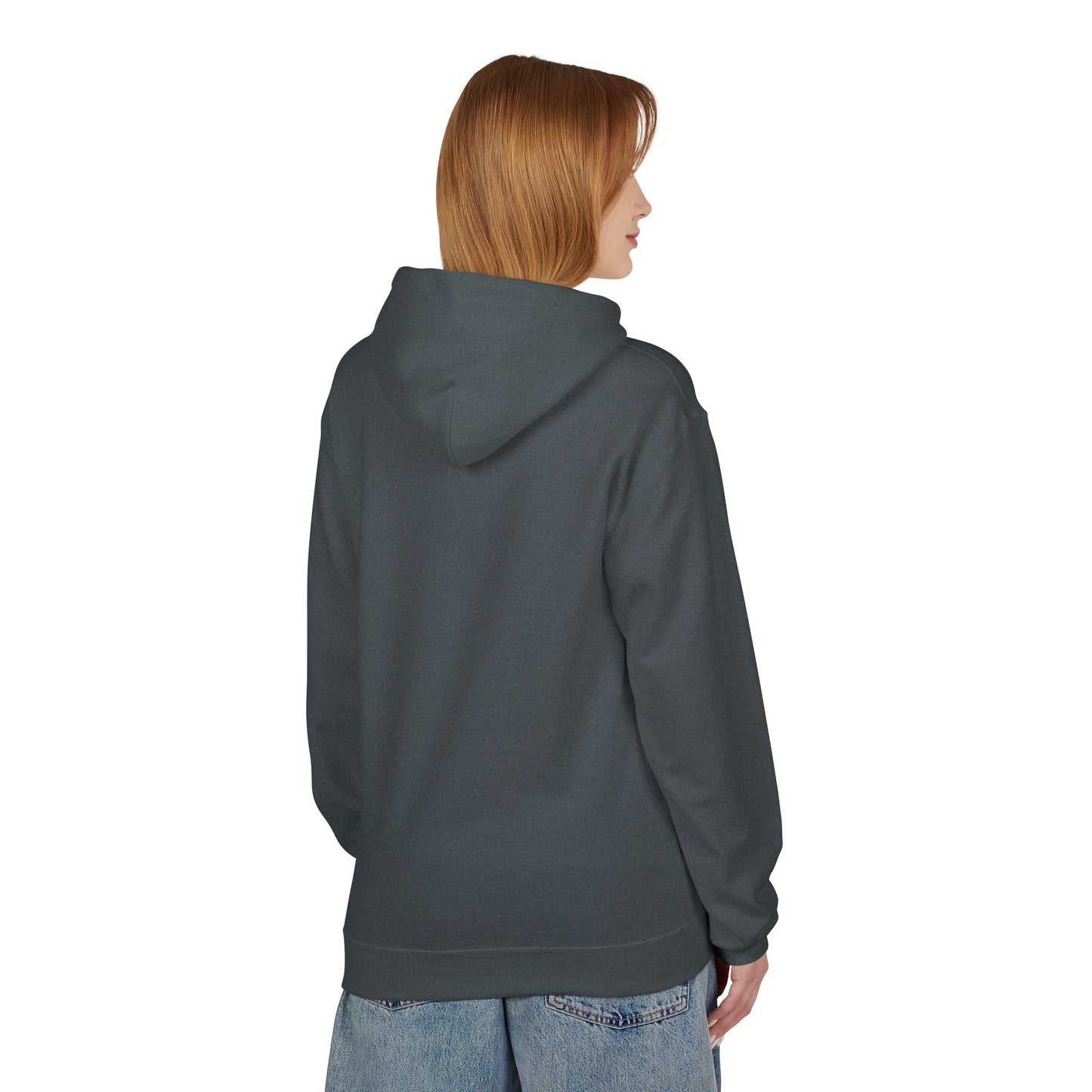 Unisex Midweight Softstyle Fleece Hoodie | Surreal Dripping Geometry