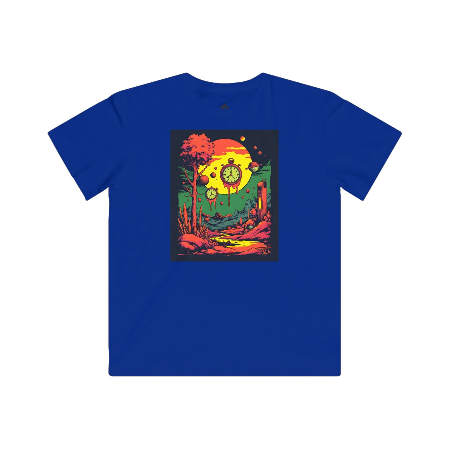Kids Fine Jersey Tee | Surreal Dripping Geometry