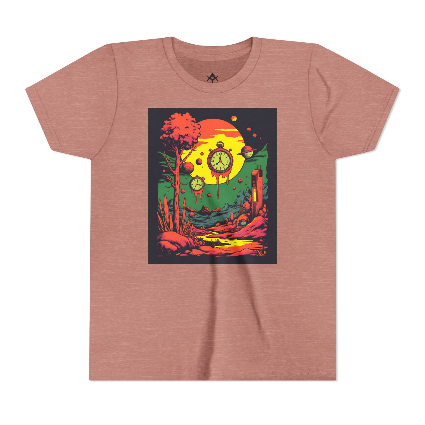 Youth Short Sleeve Tee | Surreal Dripping Geometry