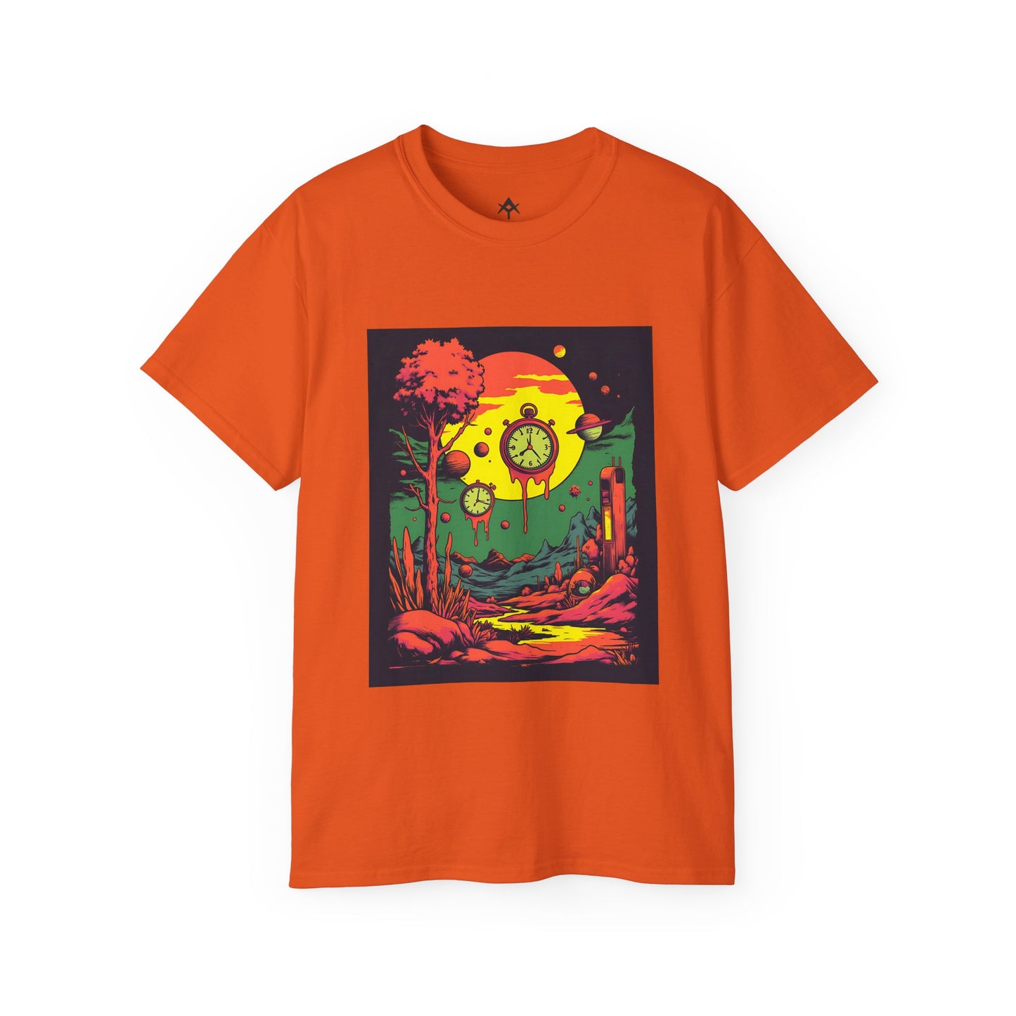 Unisex Ultra Cotton Tee | Surreal Dripping Geometry