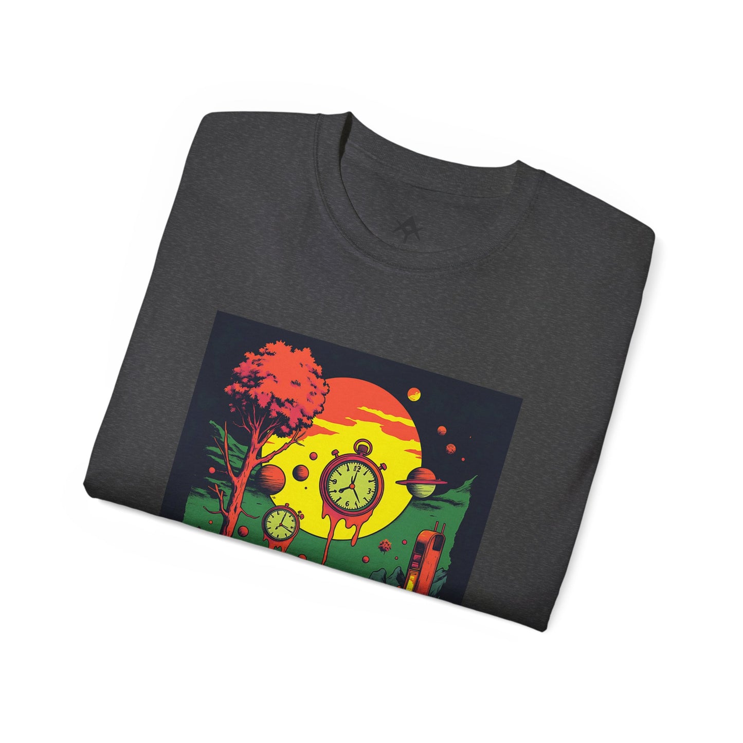 Unisex Ultra Cotton Tee | Surreal Dripping Geometry