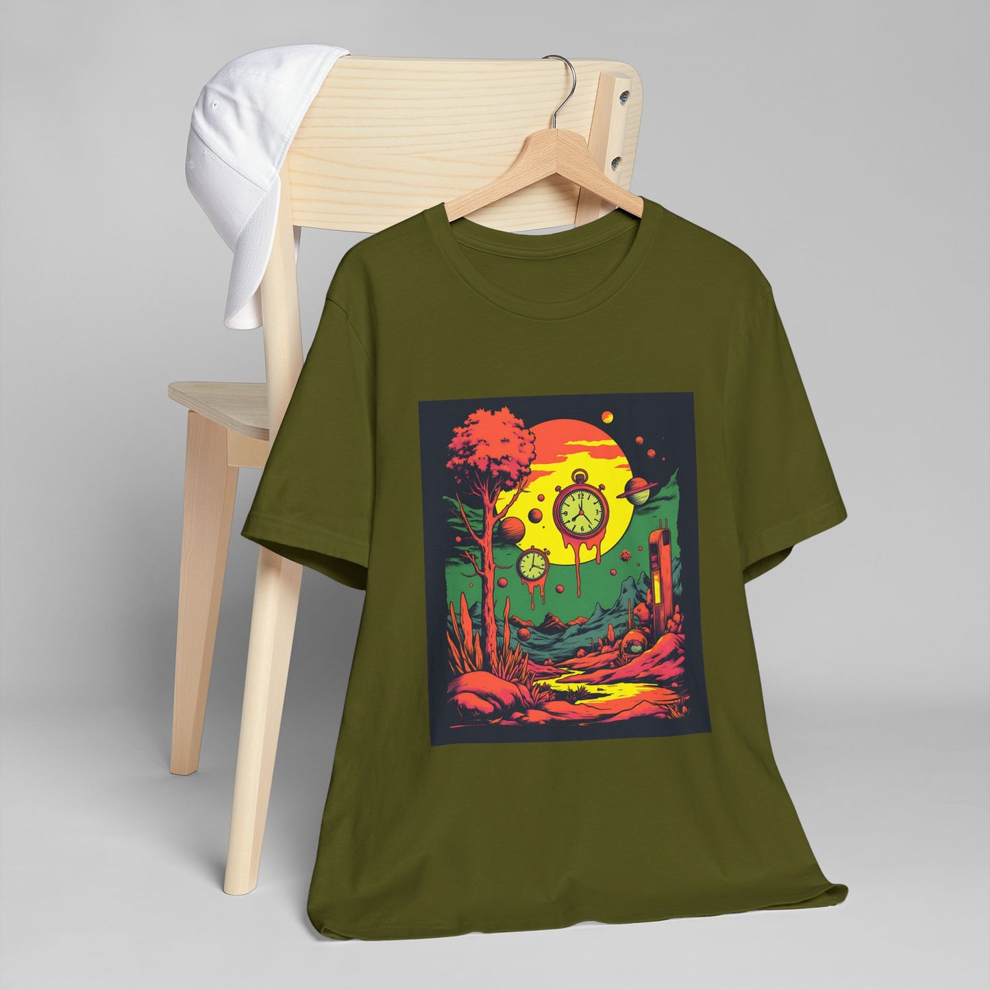 Unisex Jersey T-Shirt | Surreal Dripping Geometry