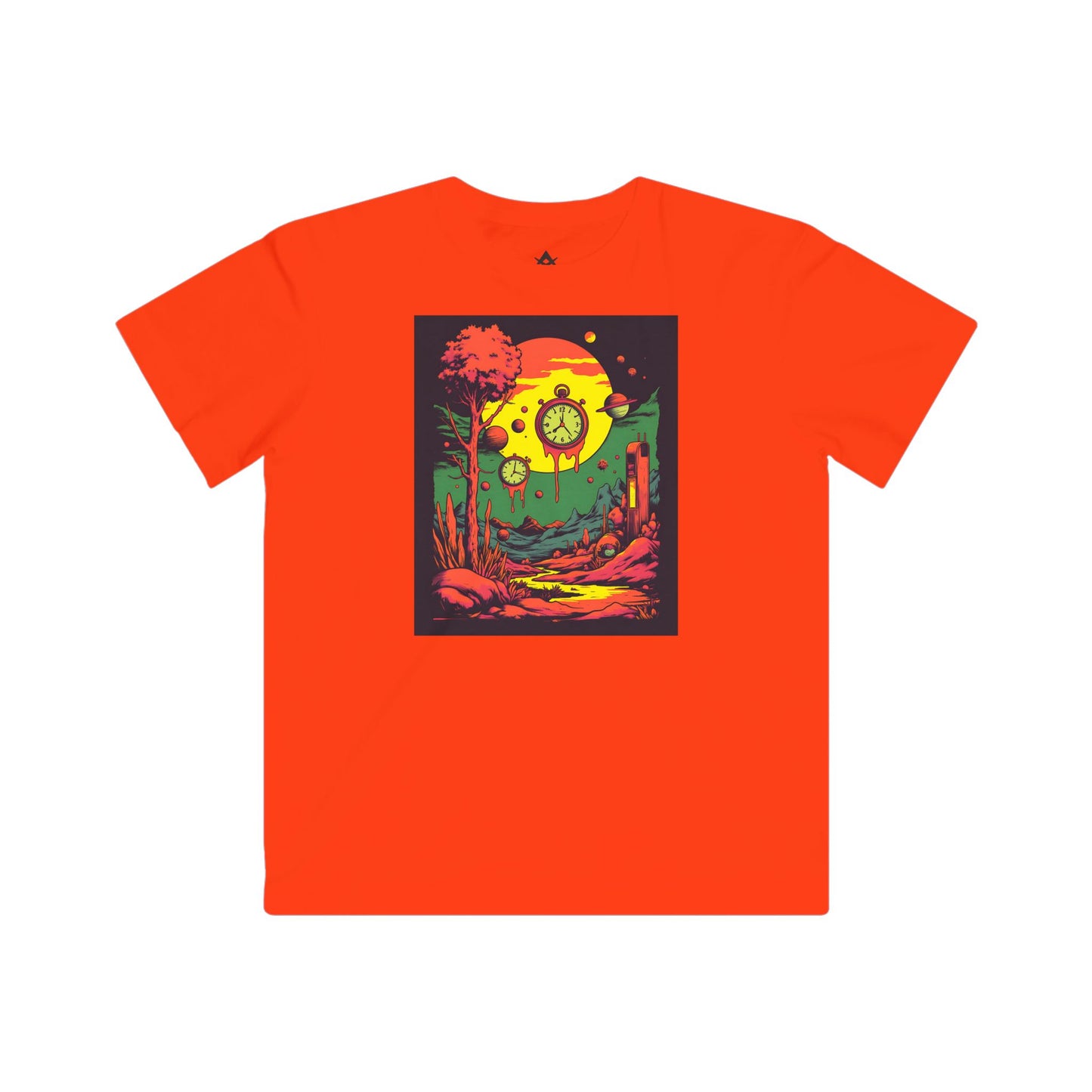 Kids Fine Jersey Tee | Surreal Dripping Geometry