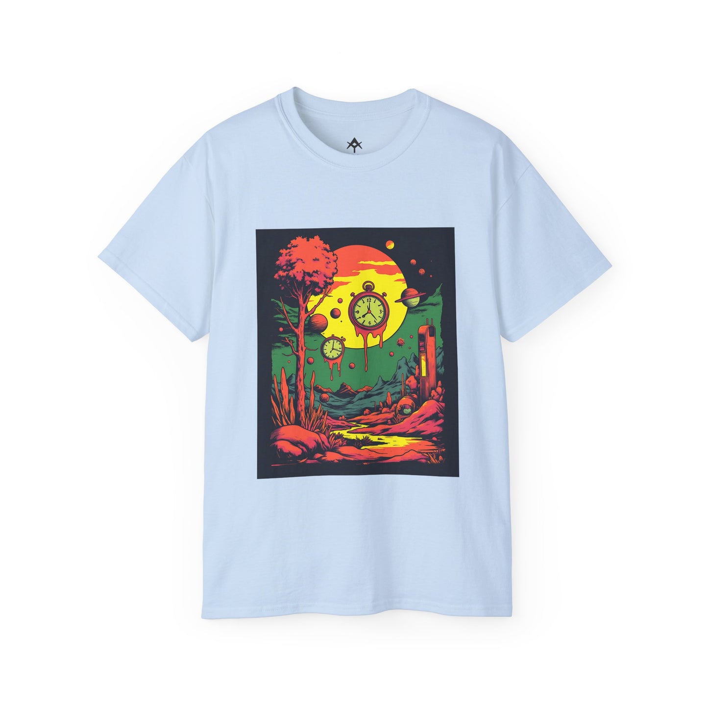 Unisex Ultra Cotton Tee | Surreal Dripping Geometry
