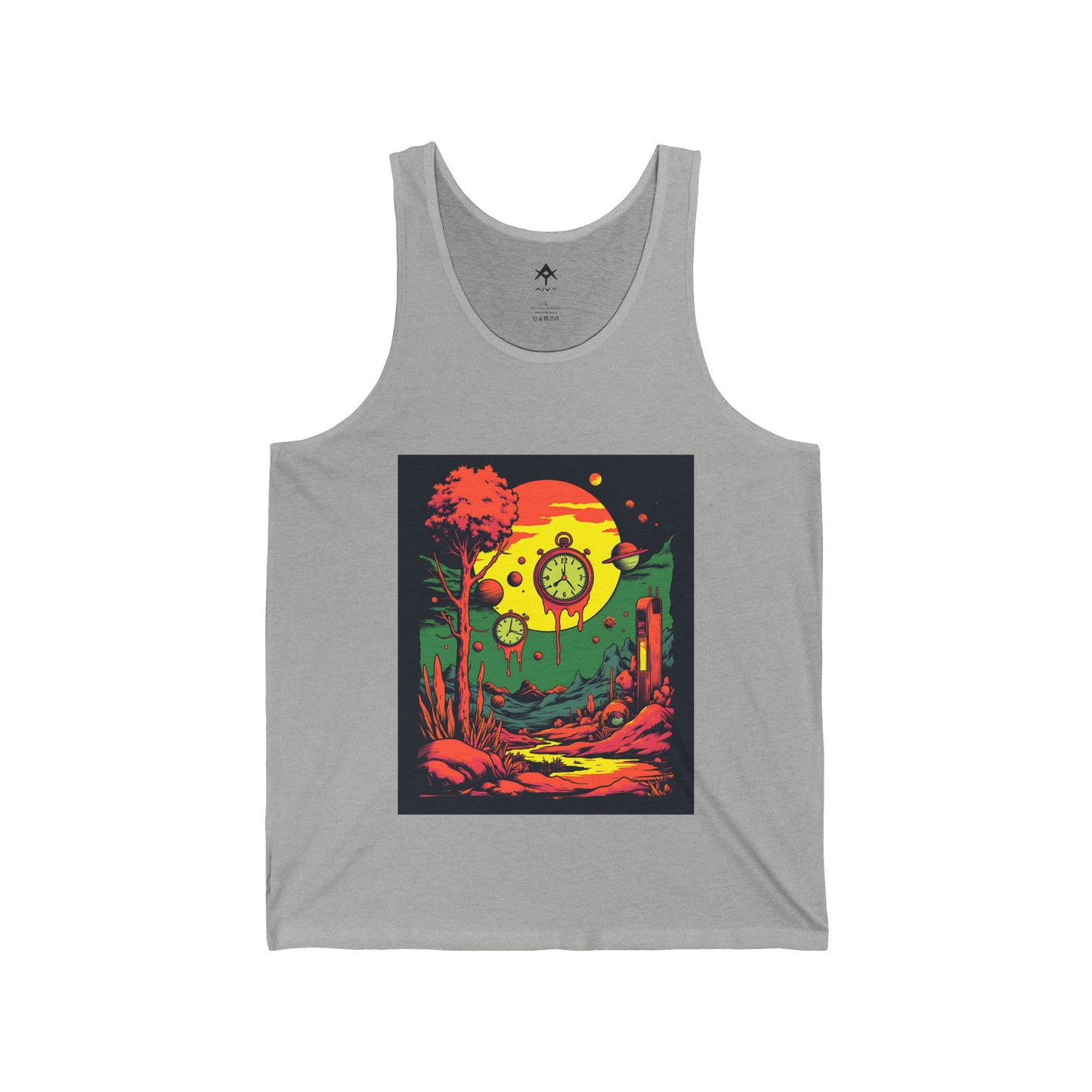 Unisex Jersey Tank | Surreal Dripping Geometry