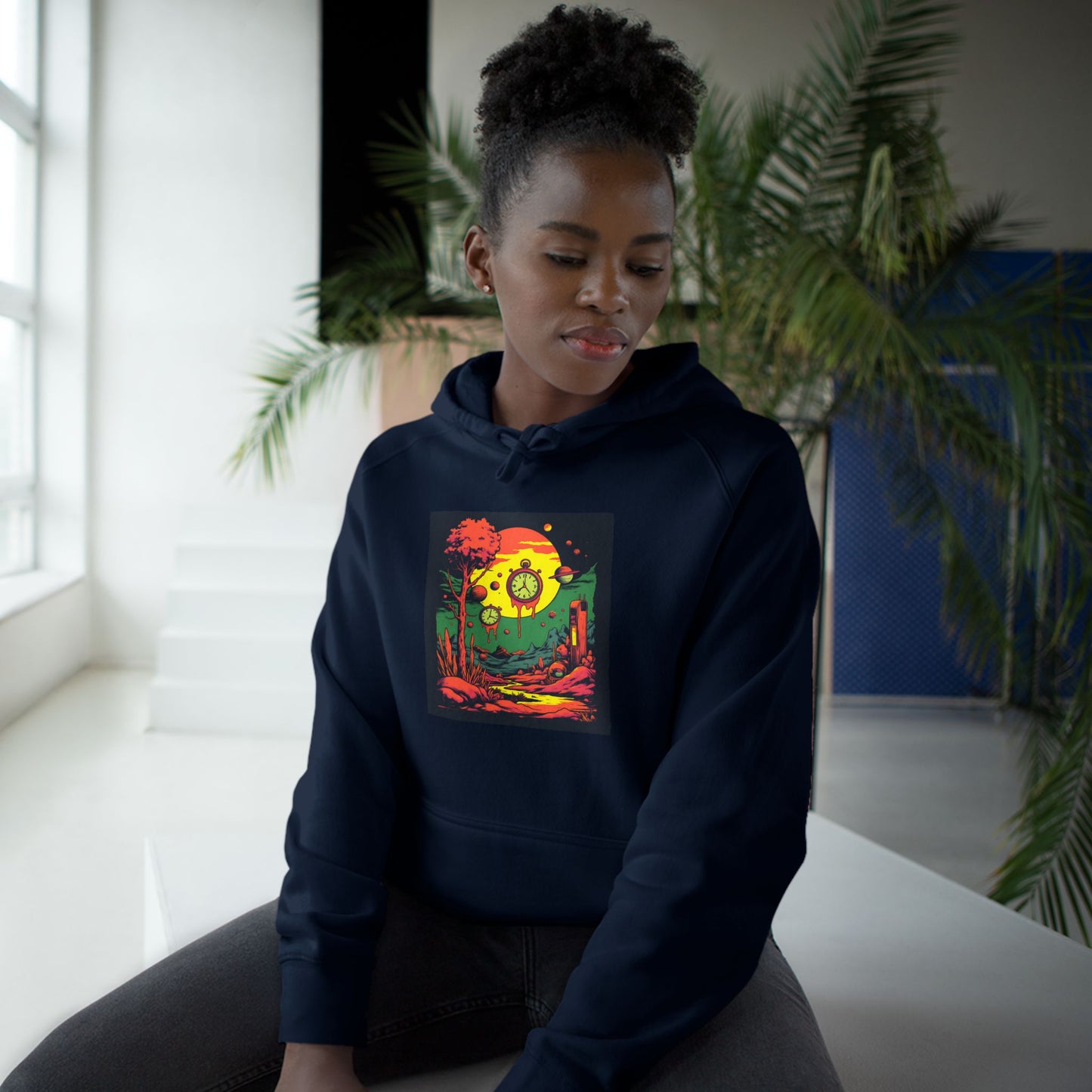 Unisex Supply Hoodie | Surreal Dripping Geometry