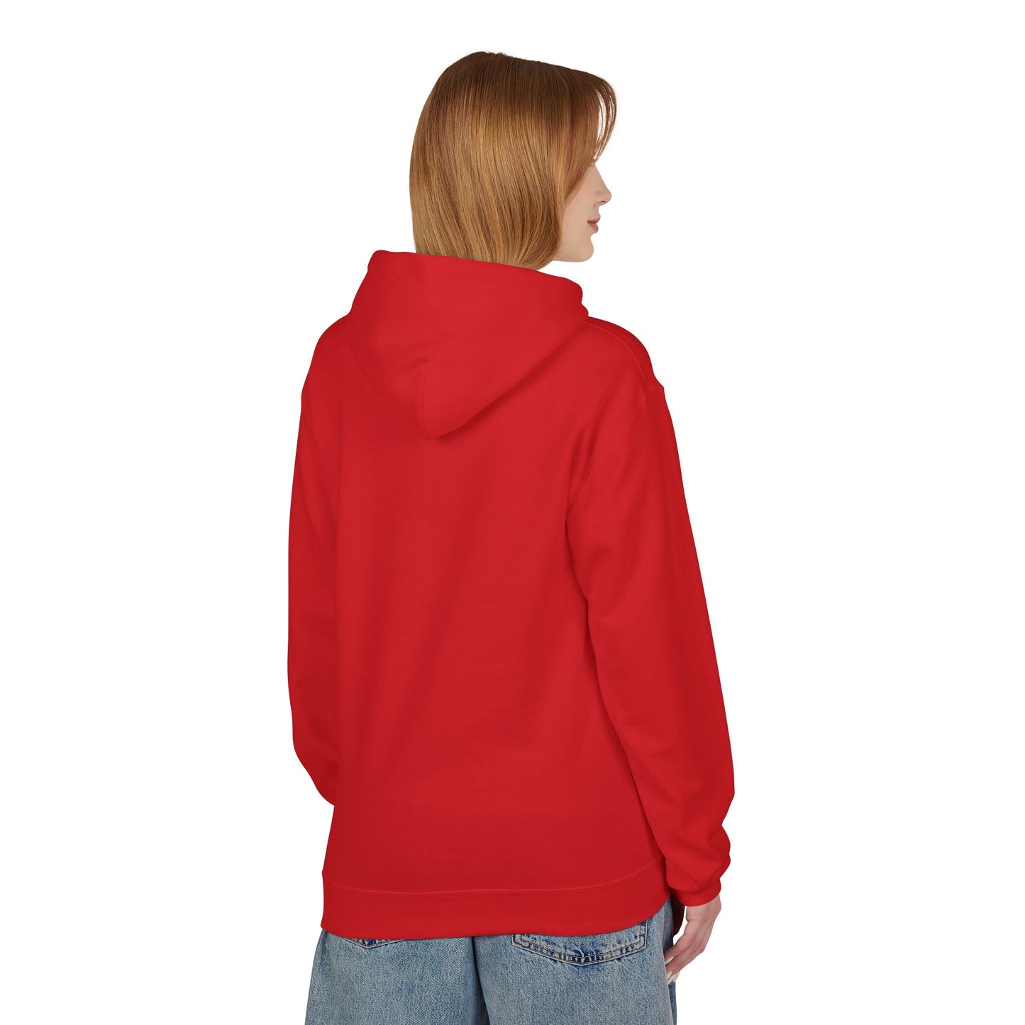Unisex Midweight Softstyle Fleece Hoodie | Surreal Dripping Geometry