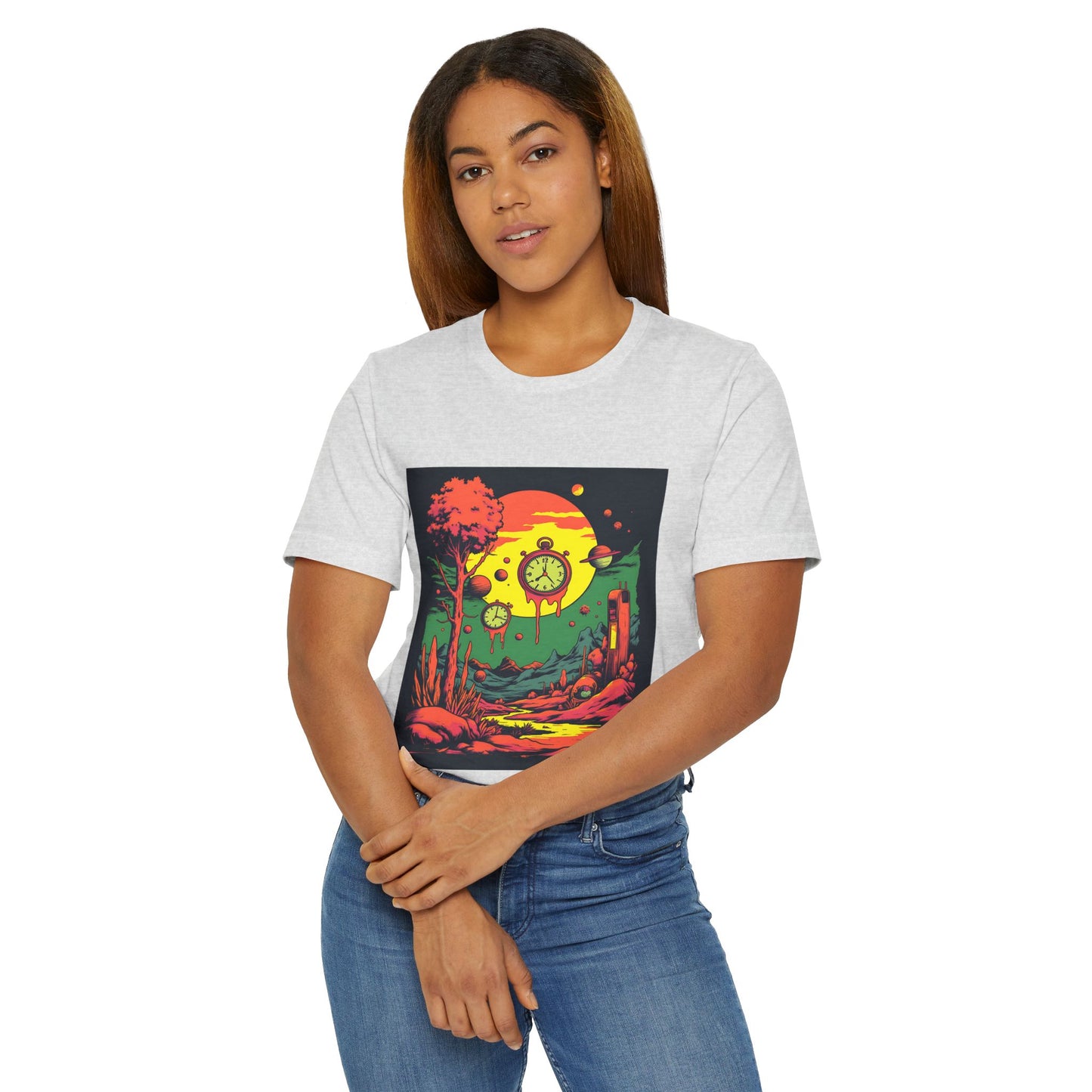 Unisex Jersey T-Shirt | Surreal Dripping Geometry