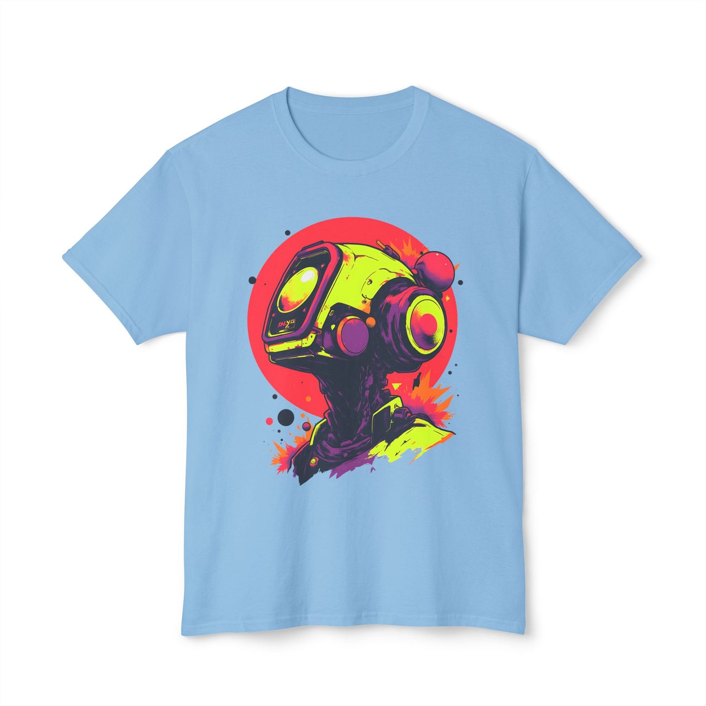 Unisex HD Cotton™ T-shirt | Y2K Abstract Robot T-Shirt Design