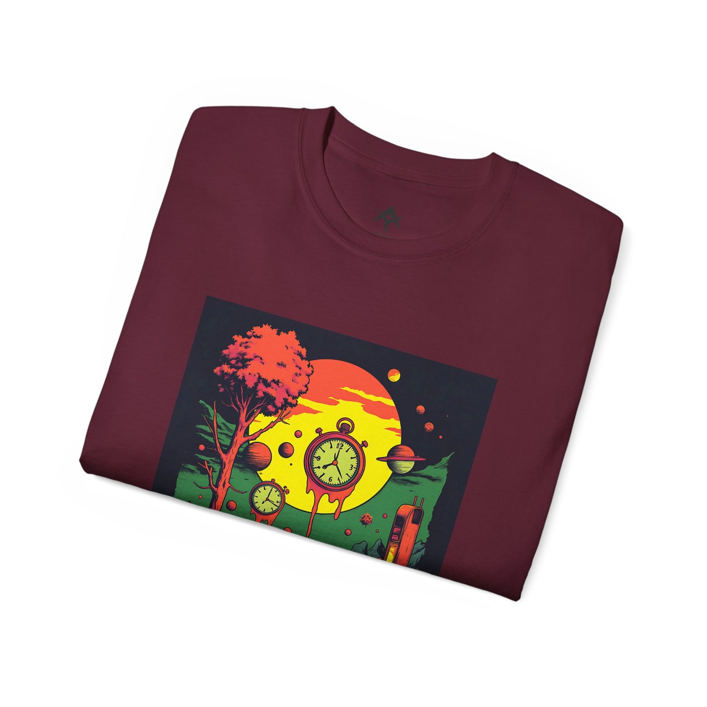 Unisex Ultra Cotton Tee | Surreal Dripping Geometry