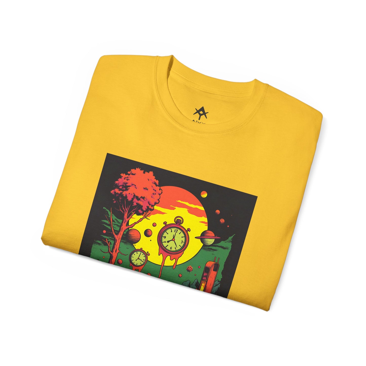 Unisex Ultra Cotton Tee | Surreal Dripping Geometry