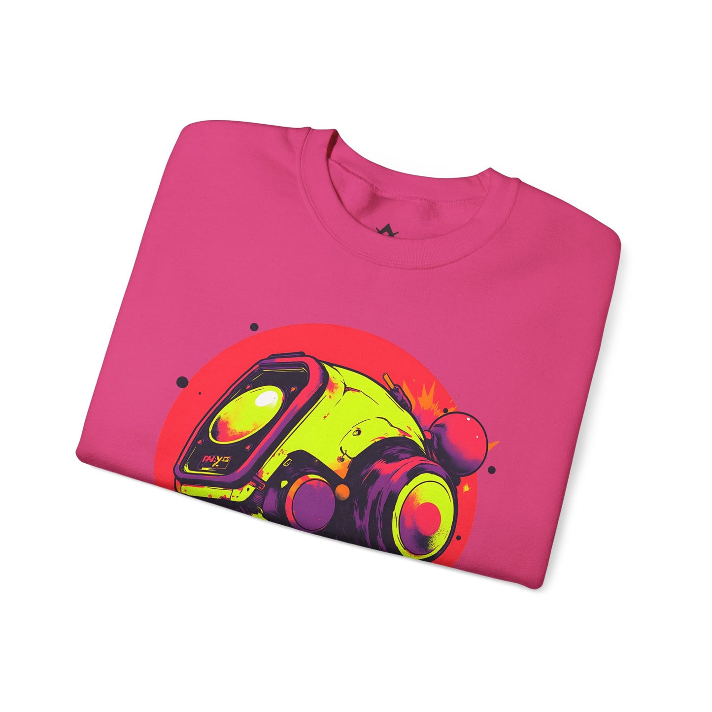Unisex Heavy Blend™ Crewneck Sweatshirt | Y2K Abstract Robot T-Shirt Design