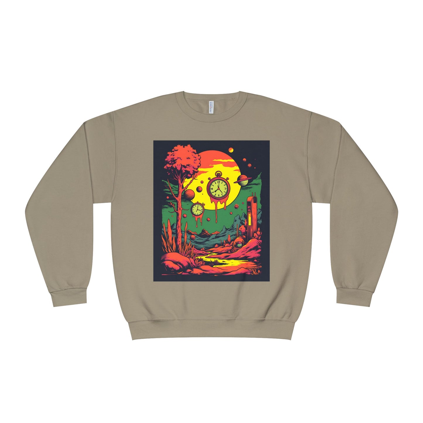 Unisex NuBlend® Crewneck Sweatshirt | Surreal Dripping Geometry