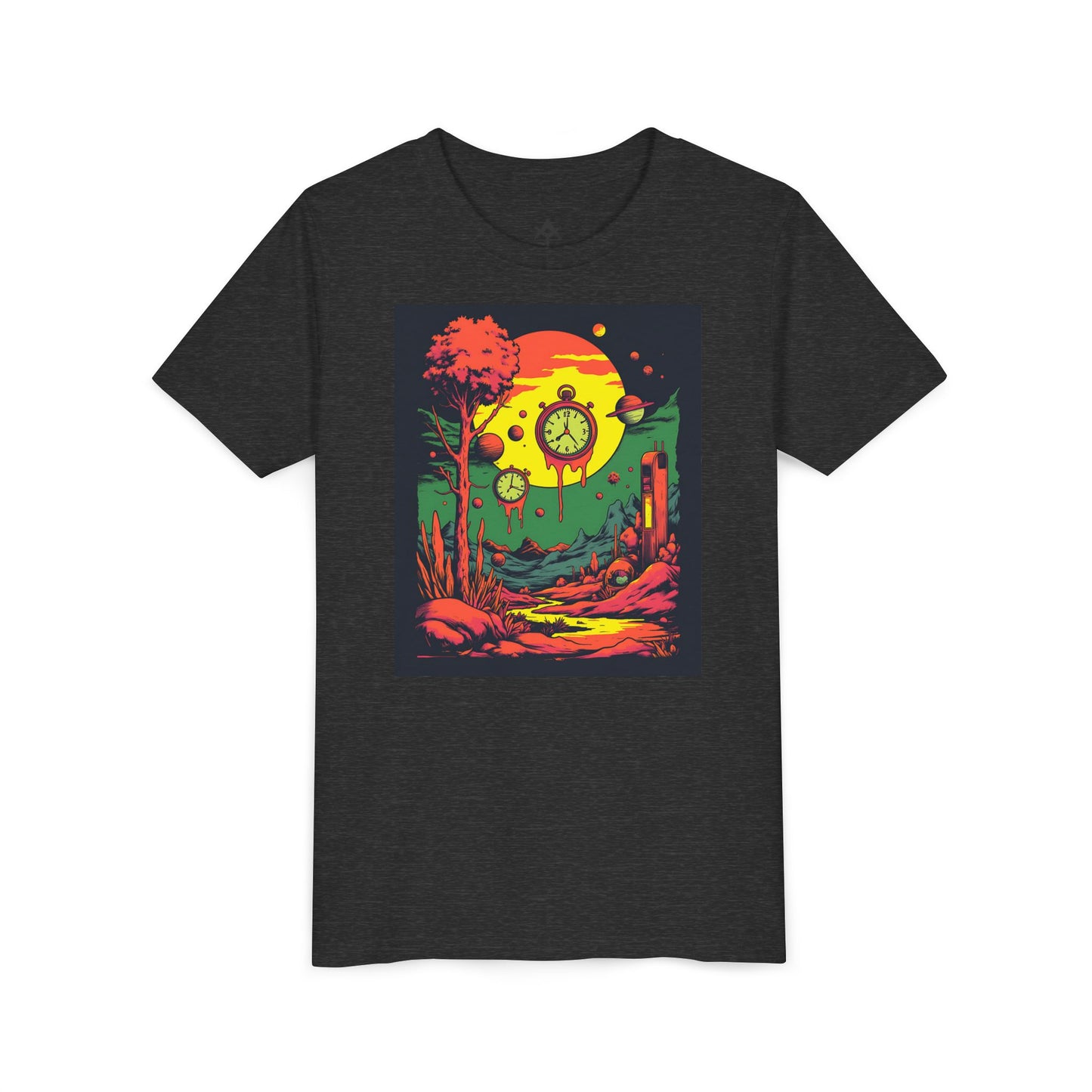Youth Short Sleeve Tee | Surreal Dripping Geometry