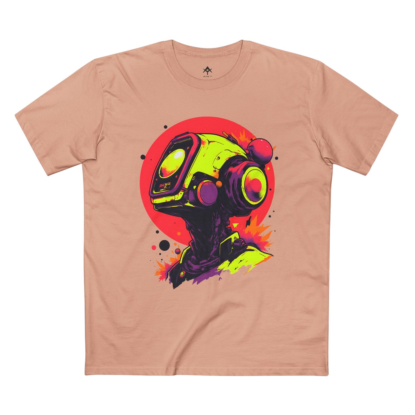 Adult Staple Tee | Y2K Abstract Robot T-Shirt Design