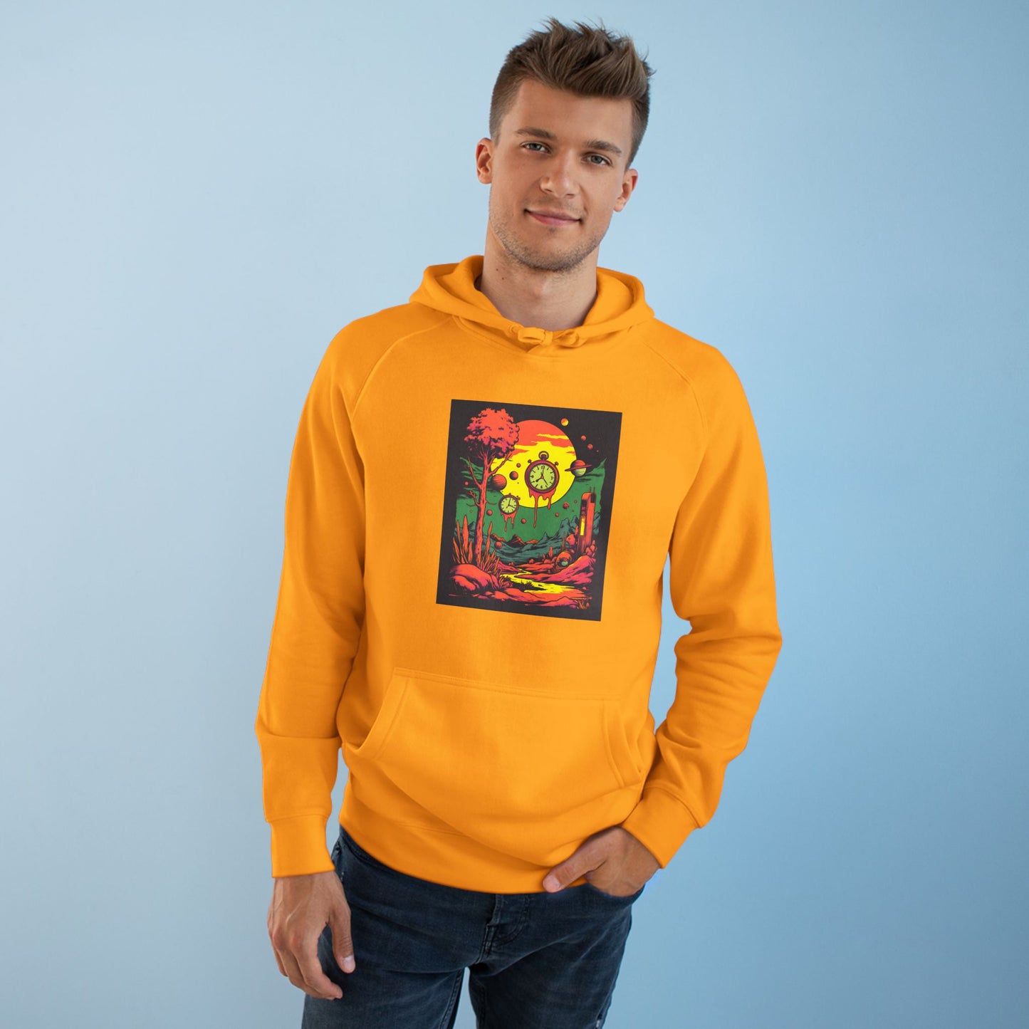 Unisex Supply Hoodie | Surreal Dripping Geometry