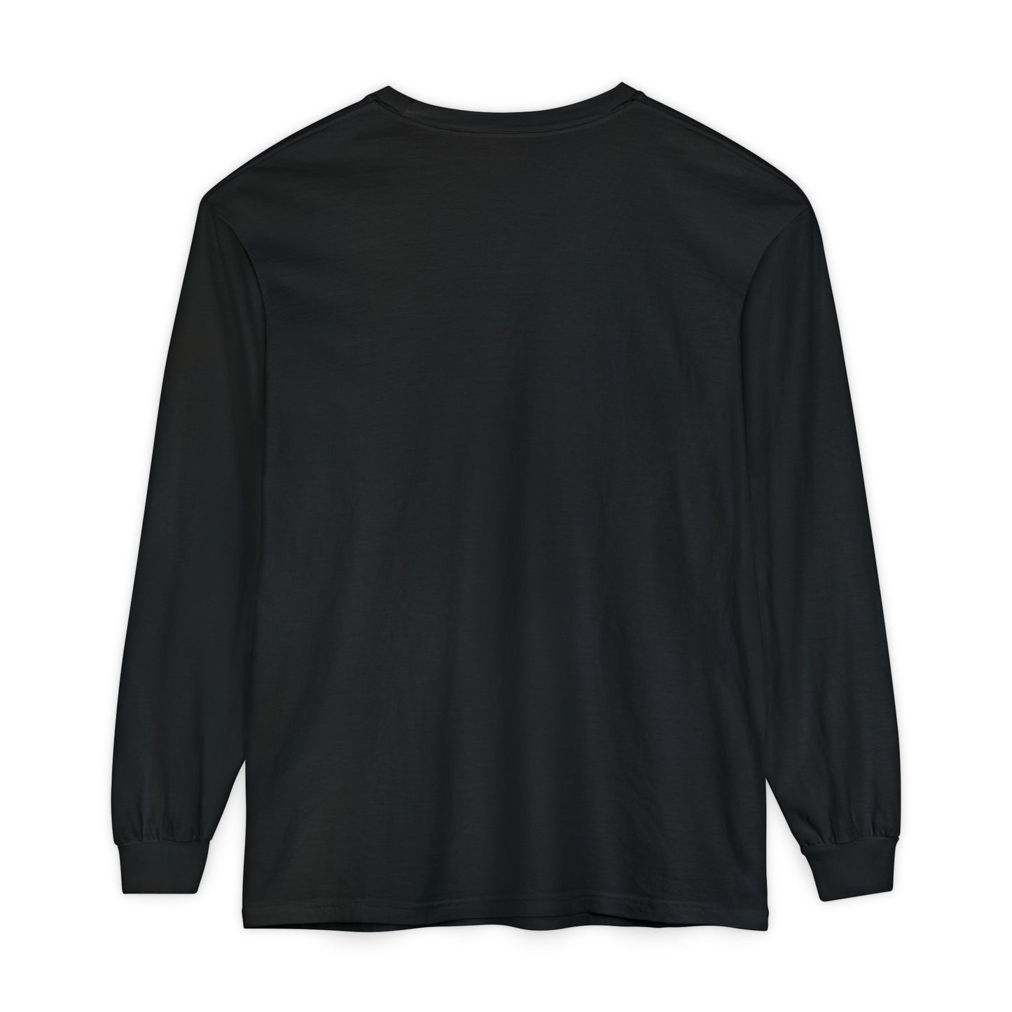 Unisex Garment-dyed Long Sleeve T-Shirt | Surreal Dripping Geometry