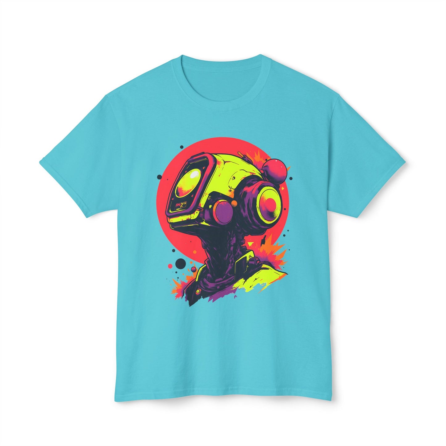 Unisex HD Cotton™ T-shirt | Y2K Abstract Robot T-Shirt Design
