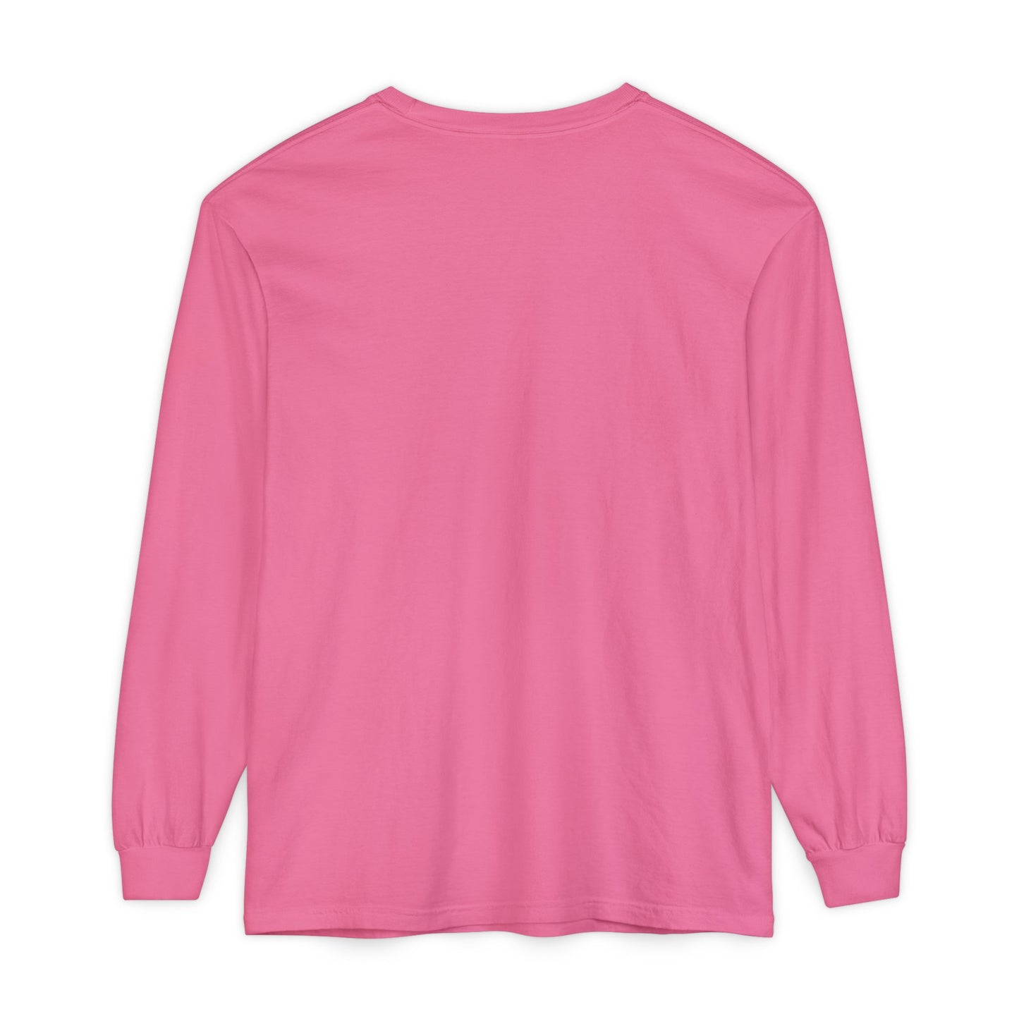 Unisex Garment-dyed Long Sleeve T-Shirt | Surreal Dripping Geometry