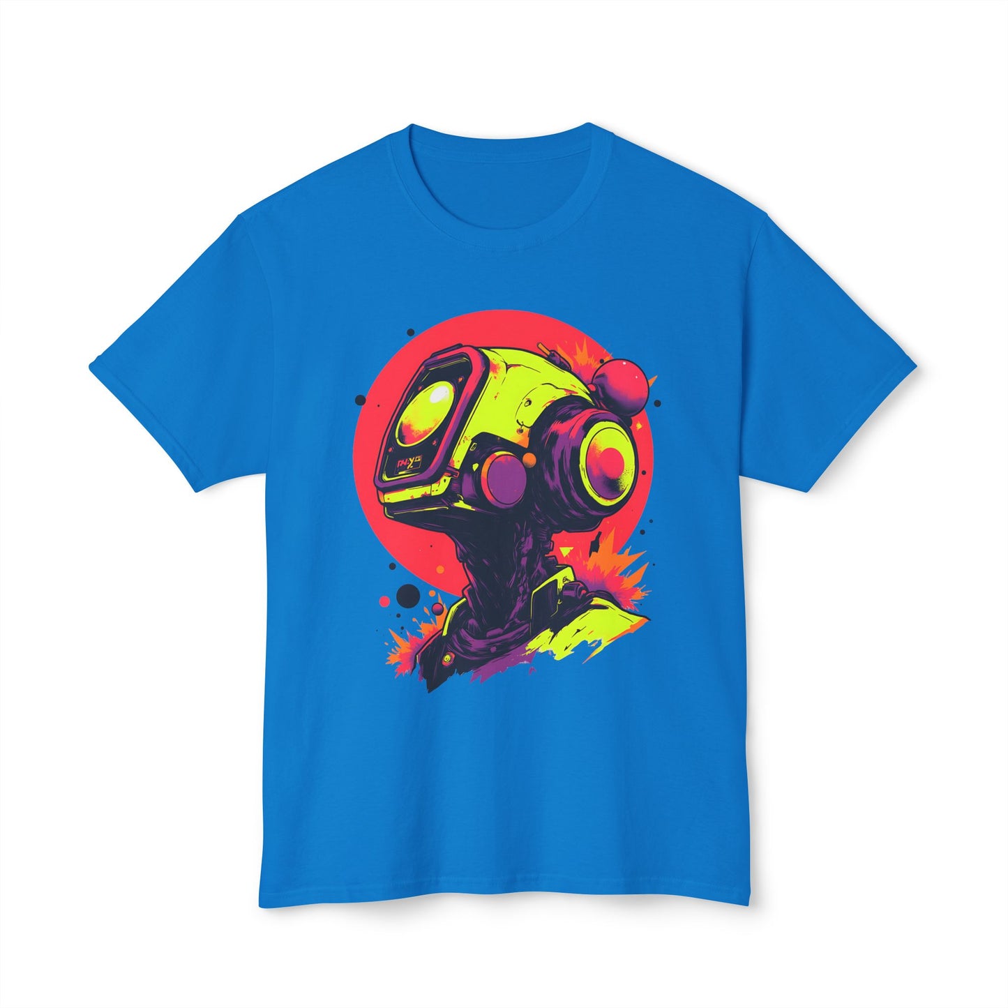 Unisex HD Cotton™ T-shirt | Y2K Abstract Robot T-Shirt Design