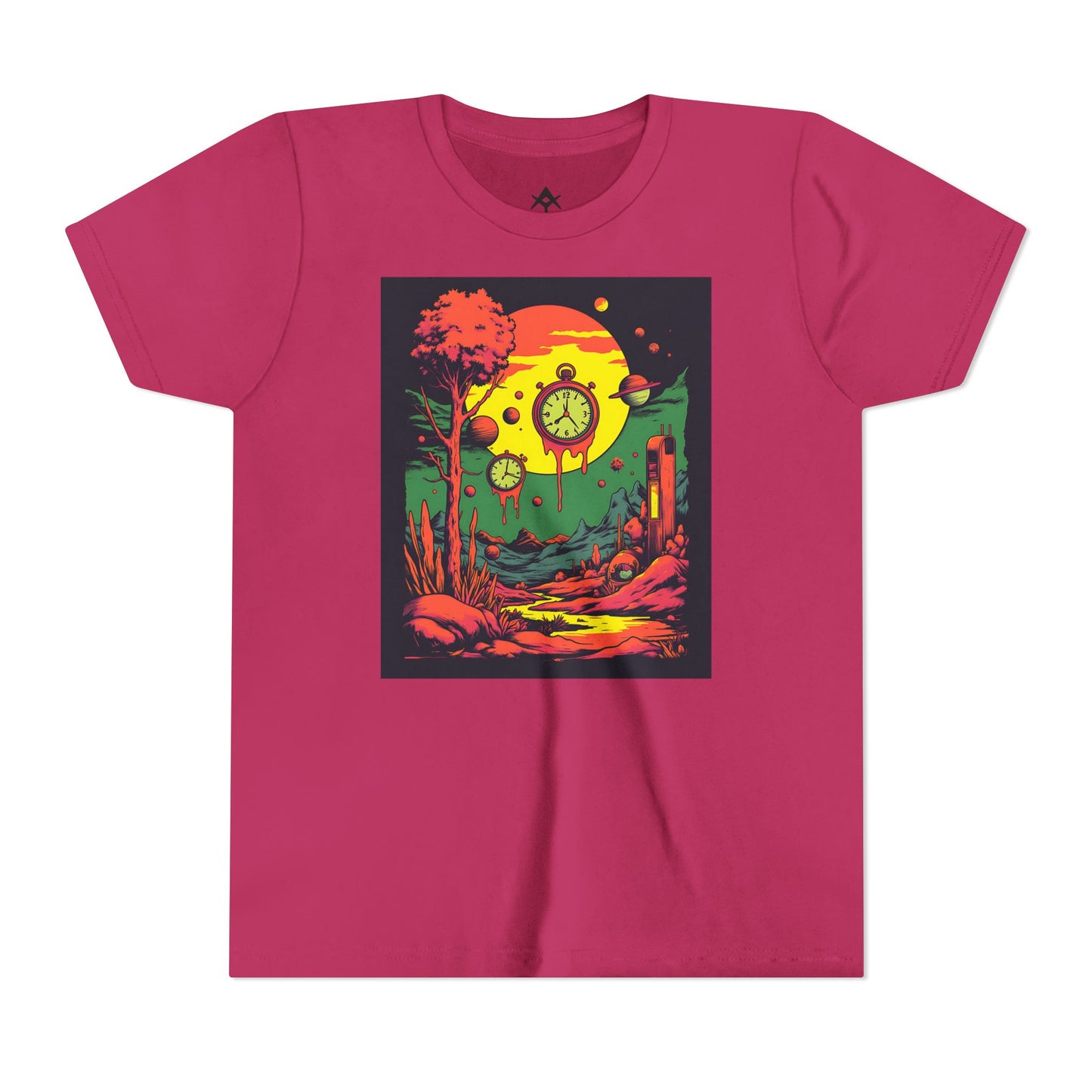 Youth Short Sleeve Tee | Surreal Dripping Geometry