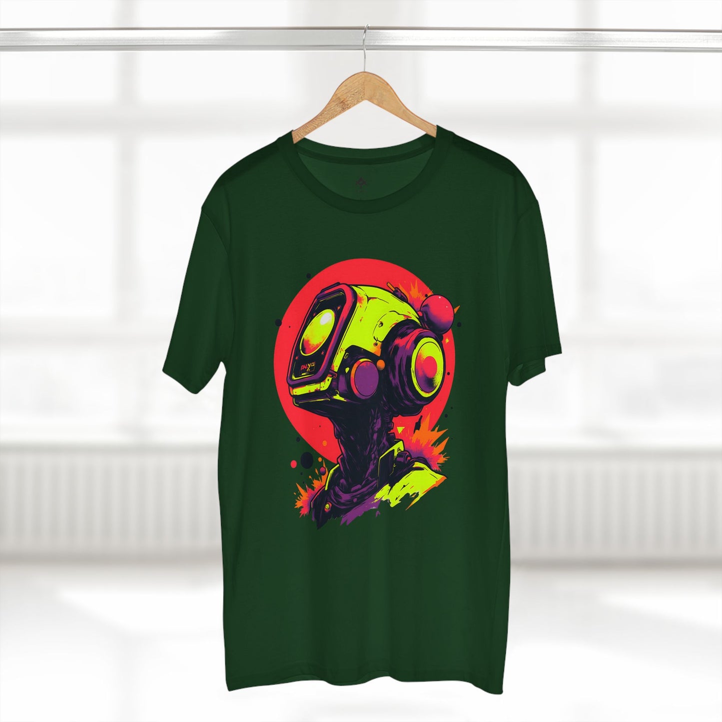 Adult Staple Tee | Y2K Abstract Robot T-Shirt Design