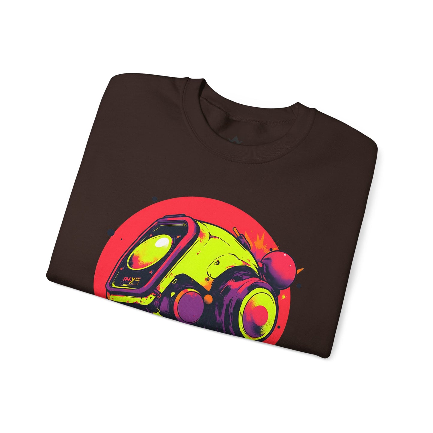 Unisex Heavy Blend™ Crewneck Sweatshirt | Y2K Abstract Robot T-Shirt Design