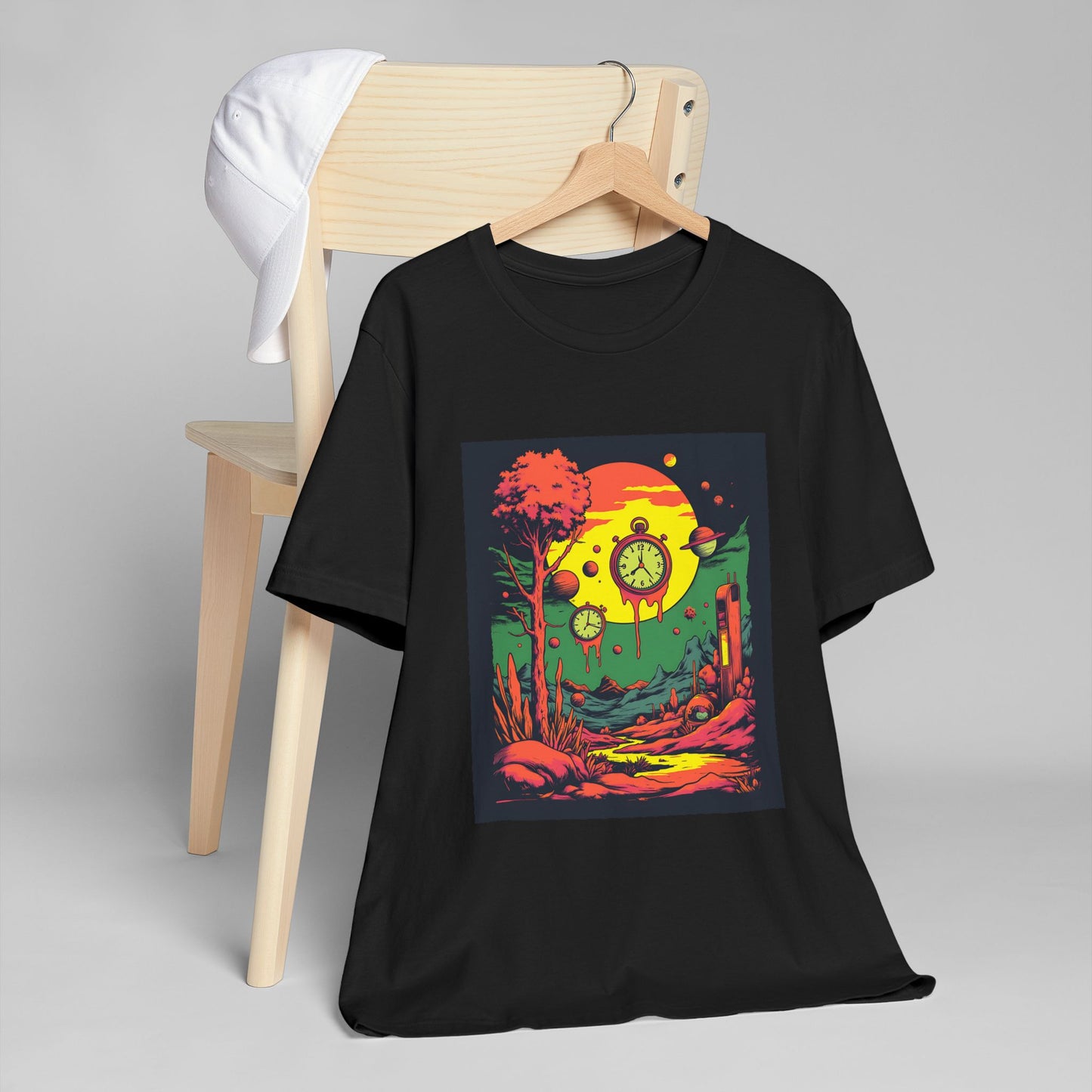 Unisex Jersey T-Shirt | Surreal Dripping Geometry