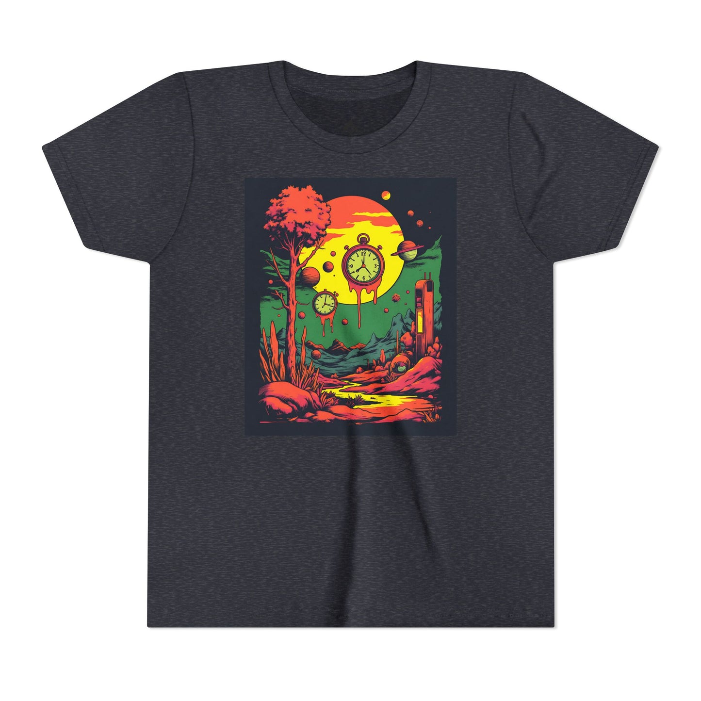 Youth Short Sleeve Tee | Surreal Dripping Geometry