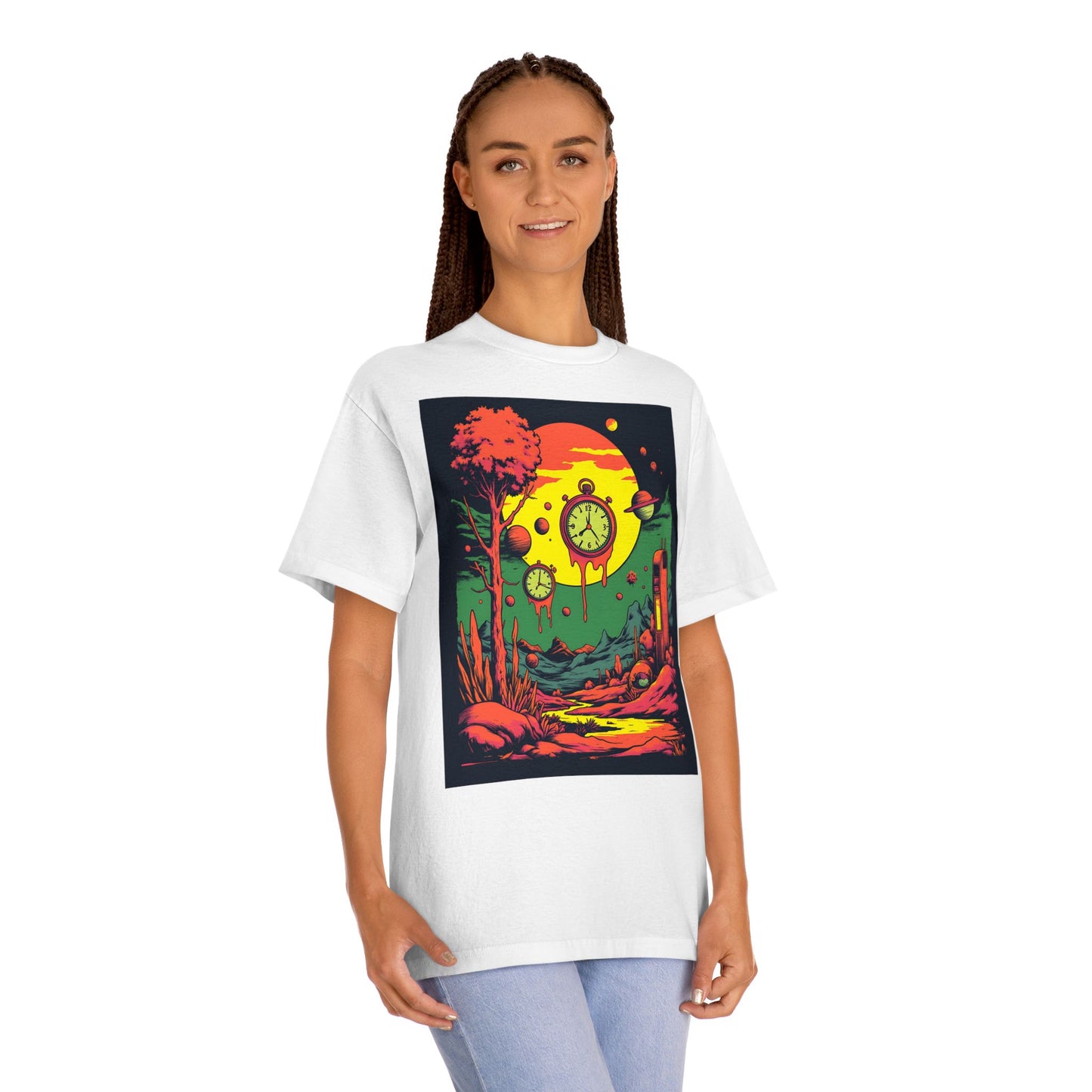 Unisex Classic Tee | Surreal Dripping Geometry