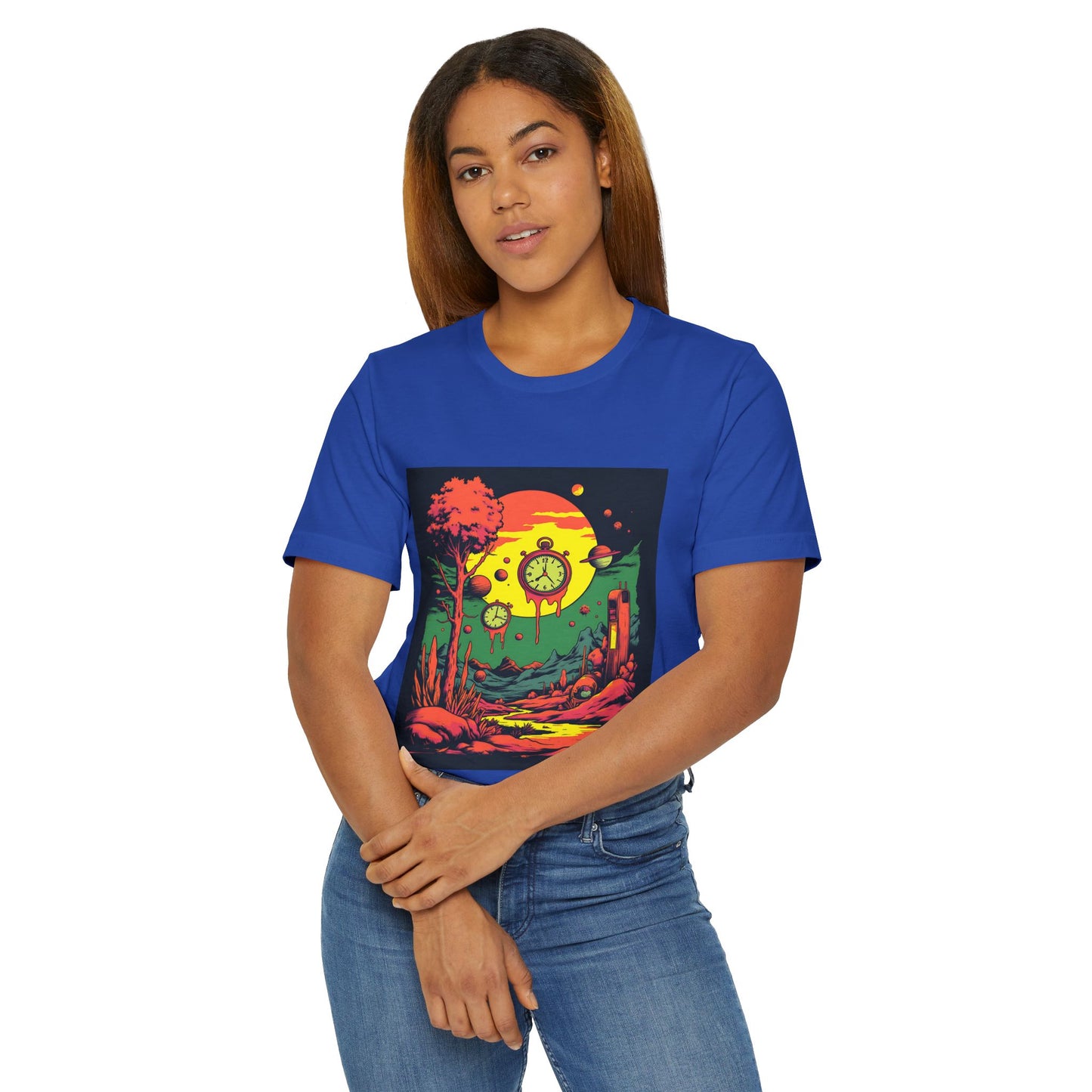 Unisex Jersey T-Shirt | Surreal Dripping Geometry