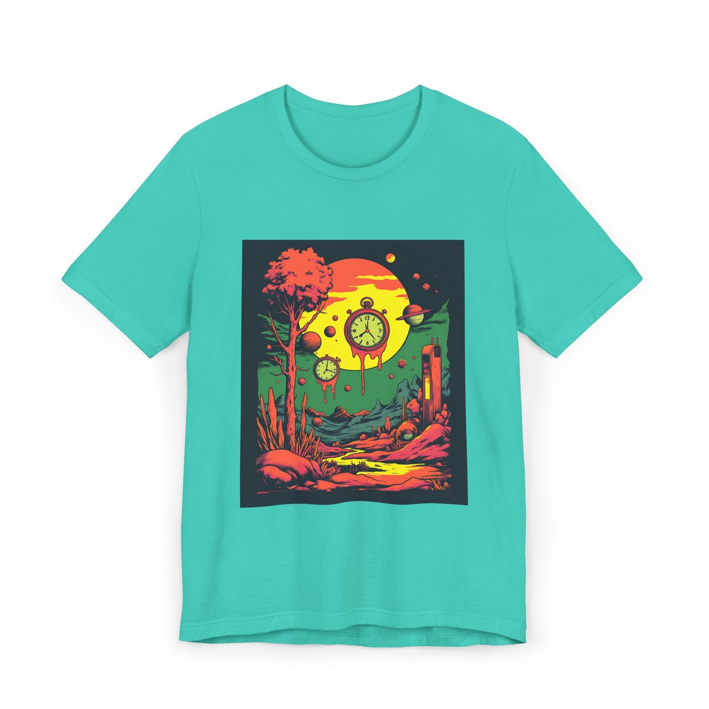 Unisex Jersey T-Shirt | Surreal Dripping Geometry