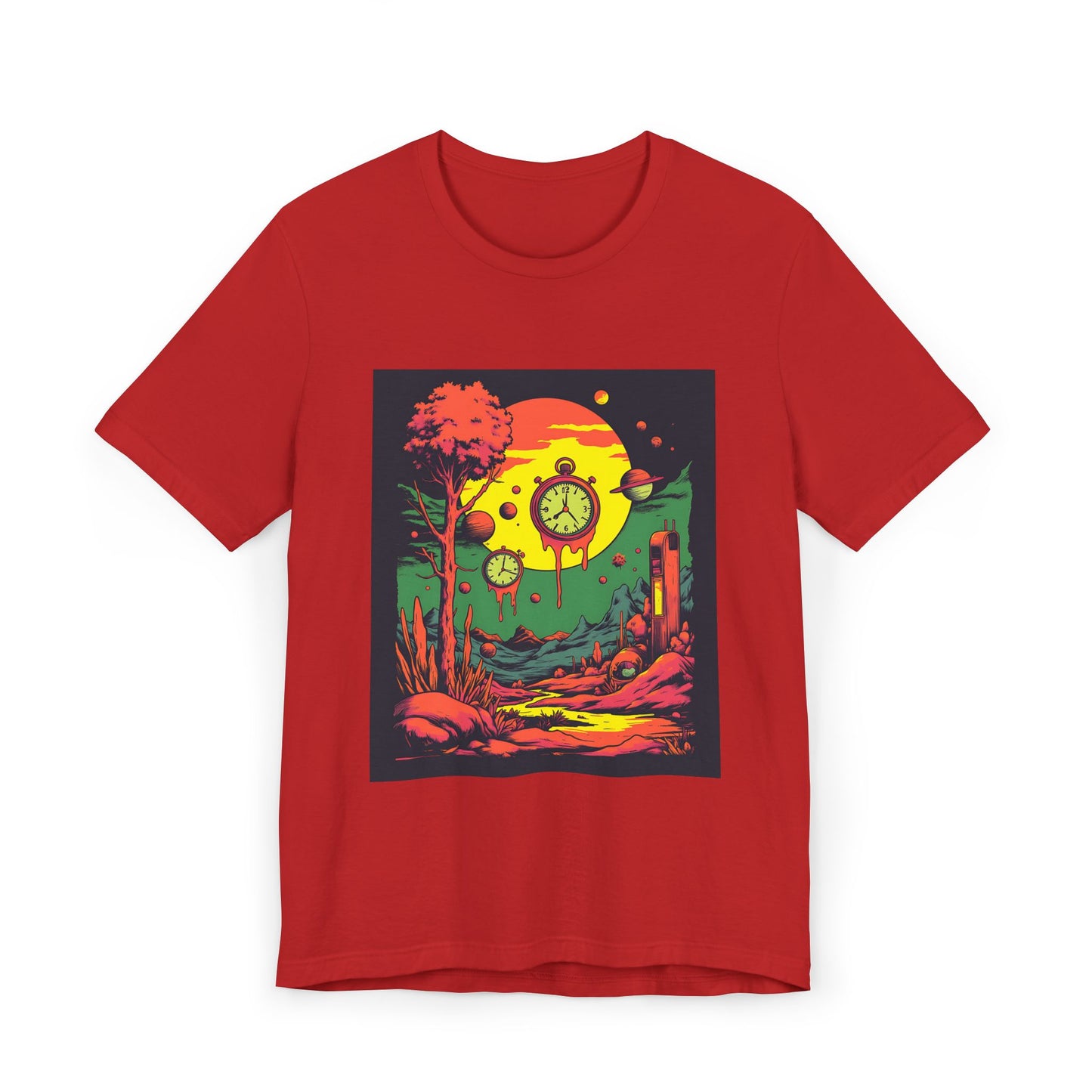 Unisex Jersey T-Shirt | Surreal Dripping Geometry