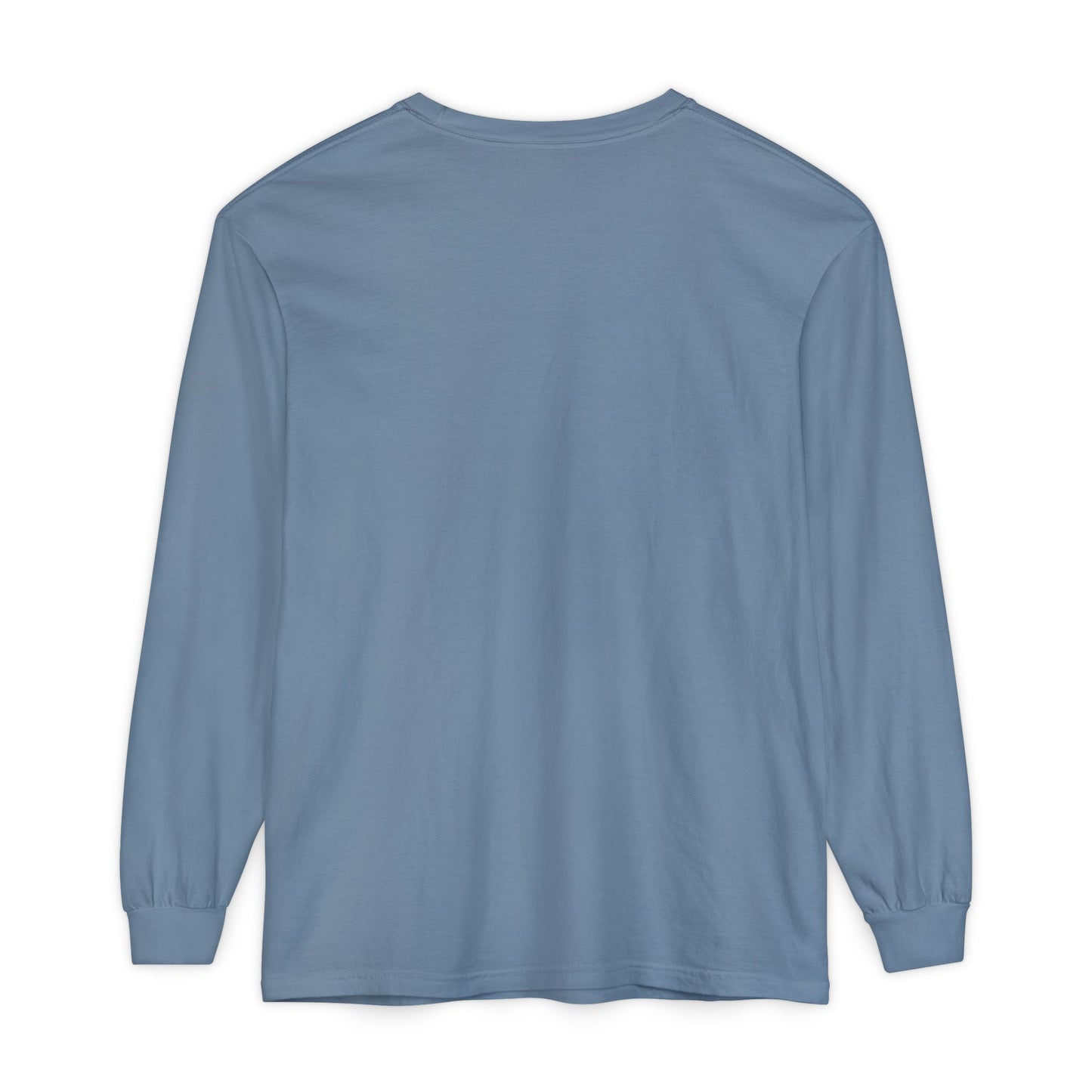 Unisex Garment-dyed Long Sleeve T-Shirt | Surreal Dripping Geometry