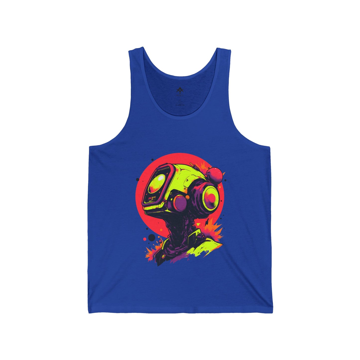 Unisex Jersey Tank | Y2K Abstract Robot T-Shirt Design