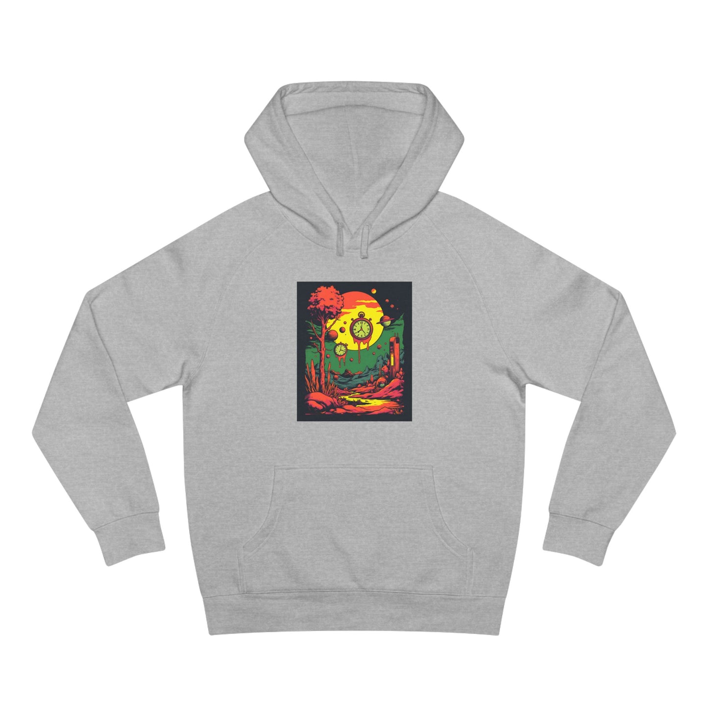 Unisex Supply Hoodie | Surreal Dripping Geometry