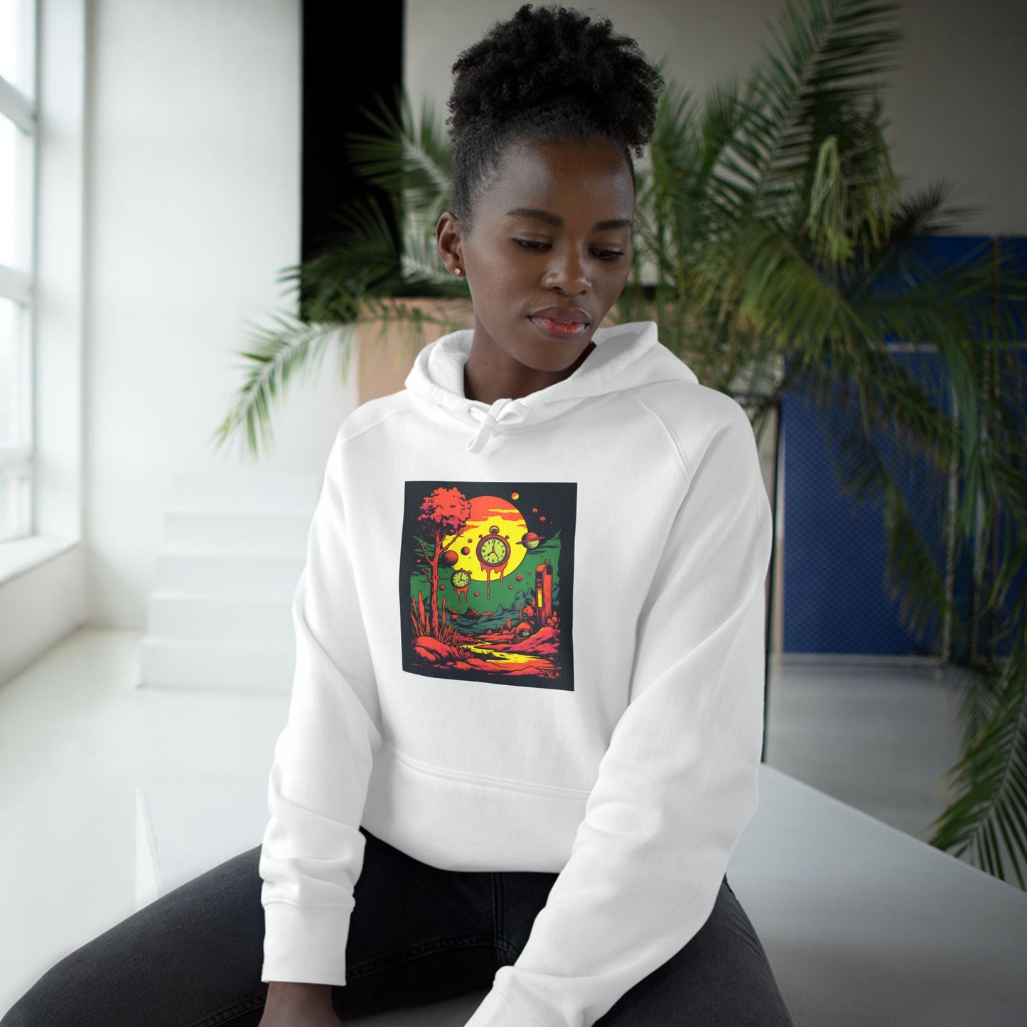 Unisex Supply Hoodie | Surreal Dripping Geometry