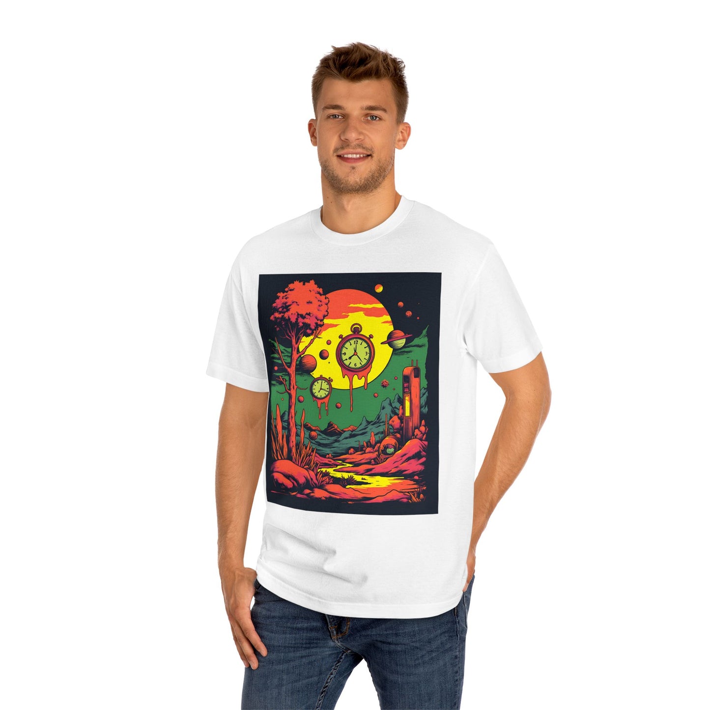 Unisex Classic Tee | Surreal Dripping Geometry