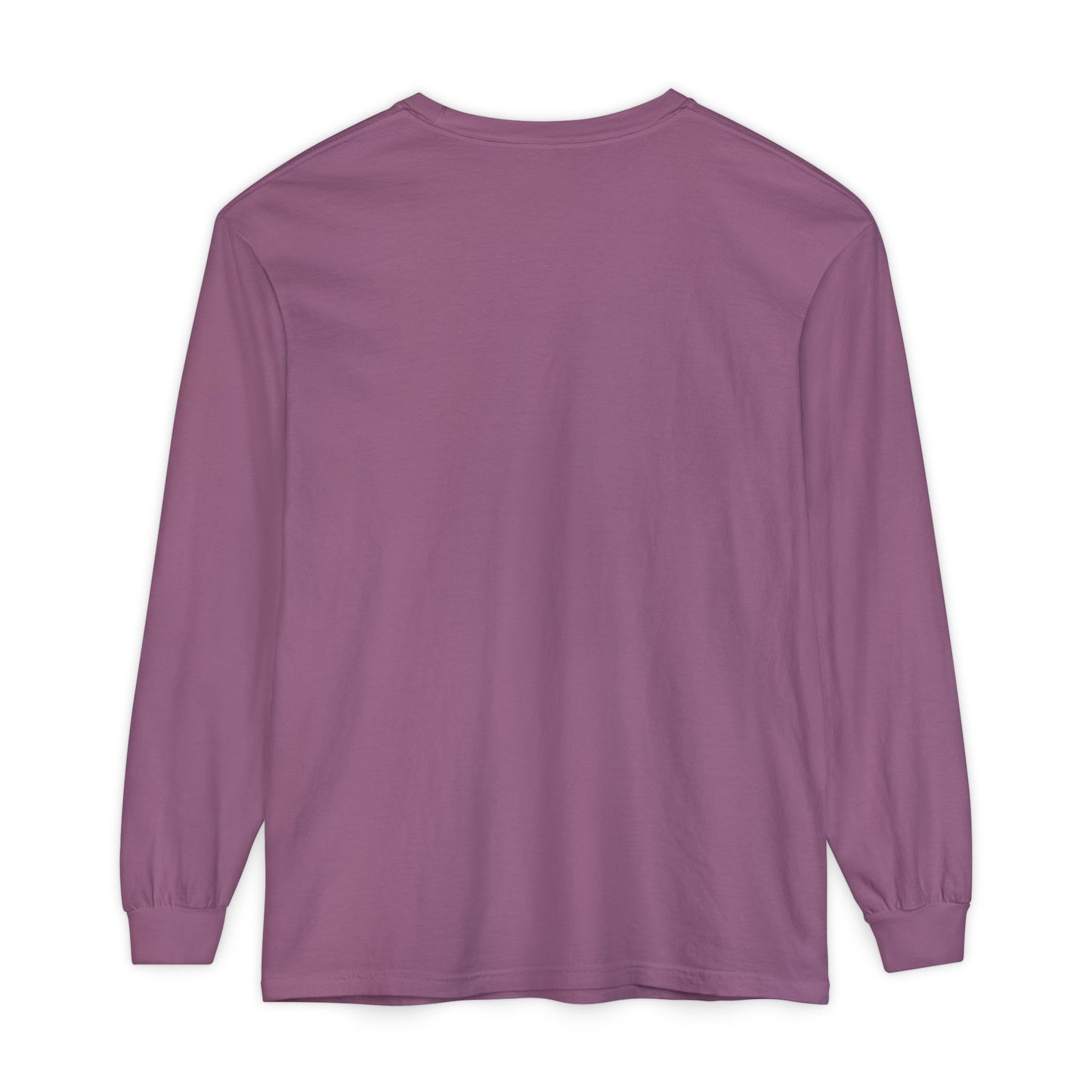 Unisex Garment-dyed Long Sleeve T-Shirt | Surreal Dripping Geometry