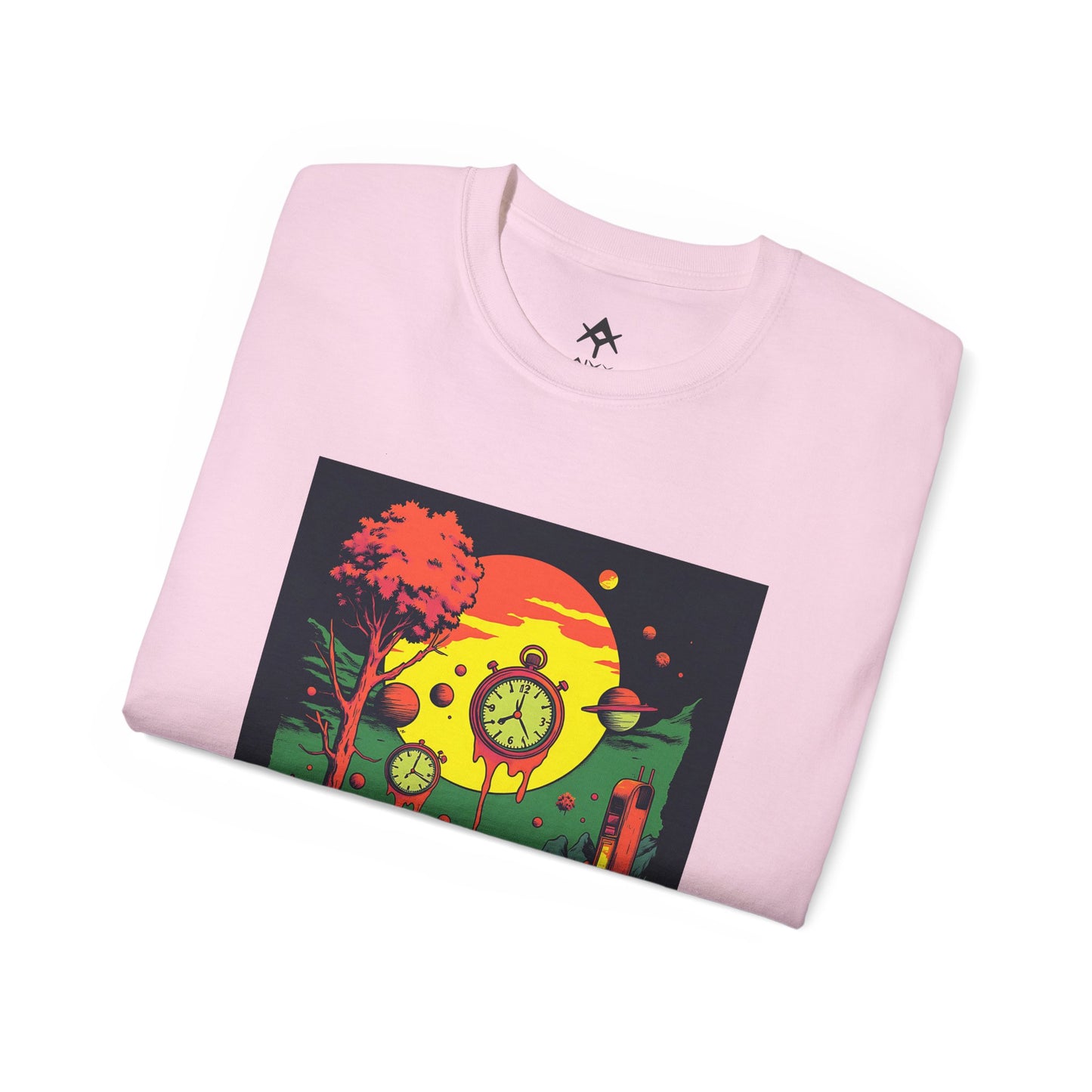 Unisex Ultra Cotton Tee | Surreal Dripping Geometry