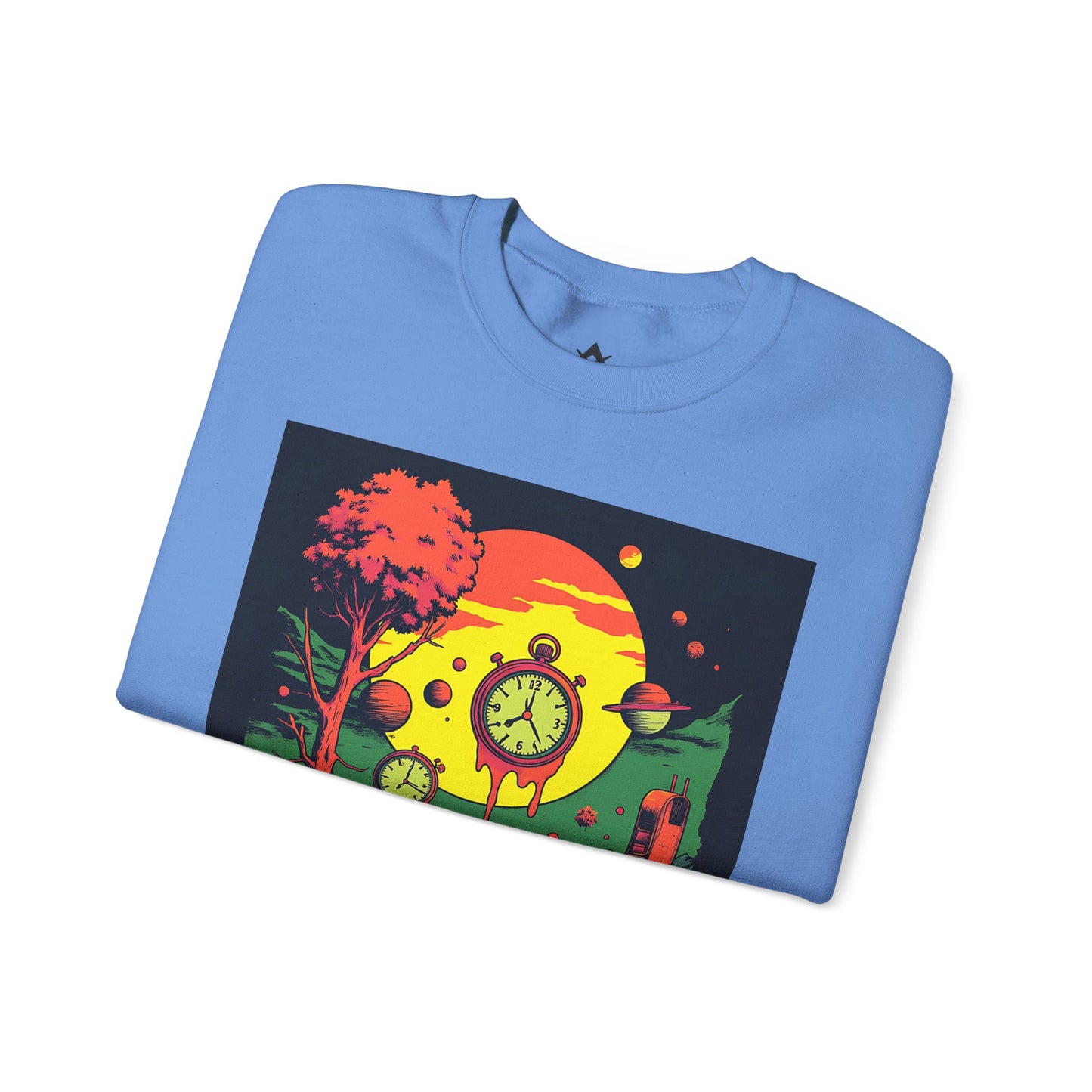 Unisex Heavy Blend™ Crewneck Sweatshirt | Surreal Dripping Geometry