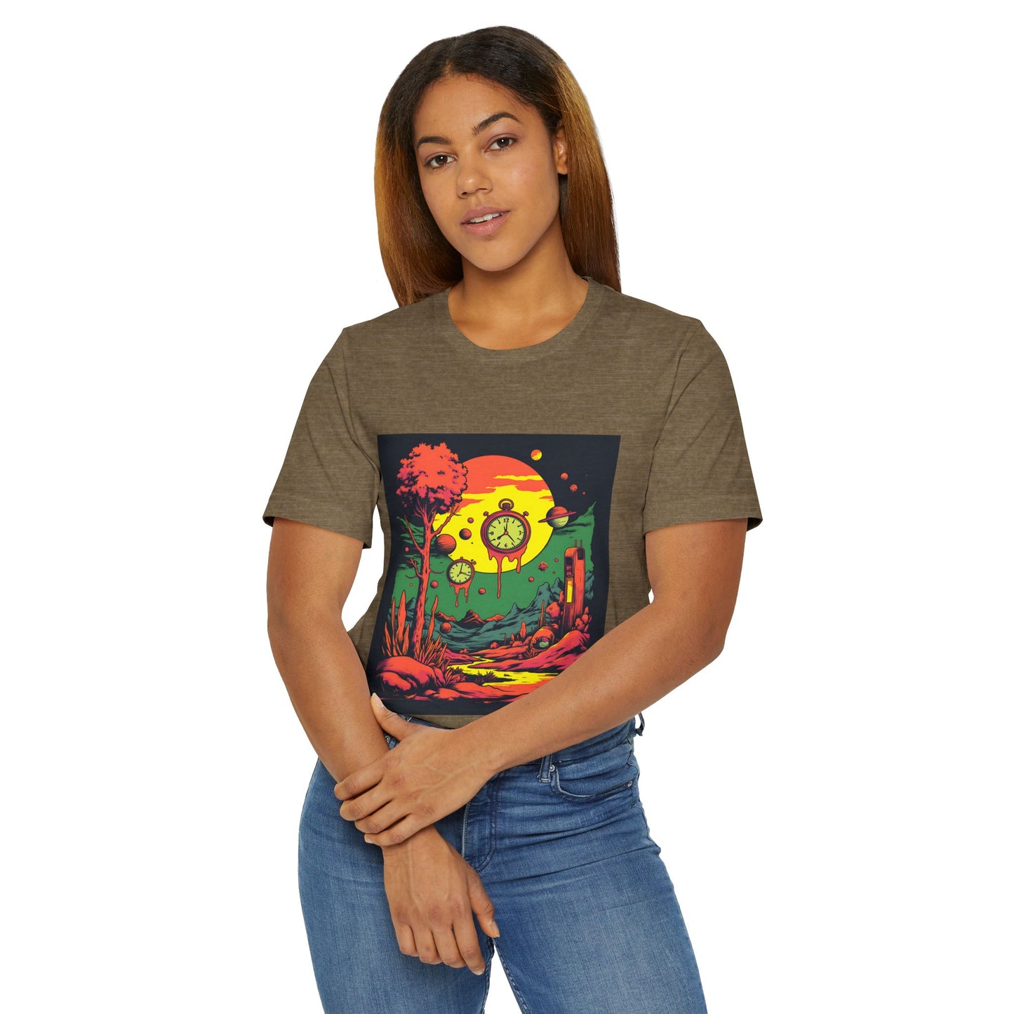 Unisex Jersey T-Shirt | Surreal Dripping Geometry