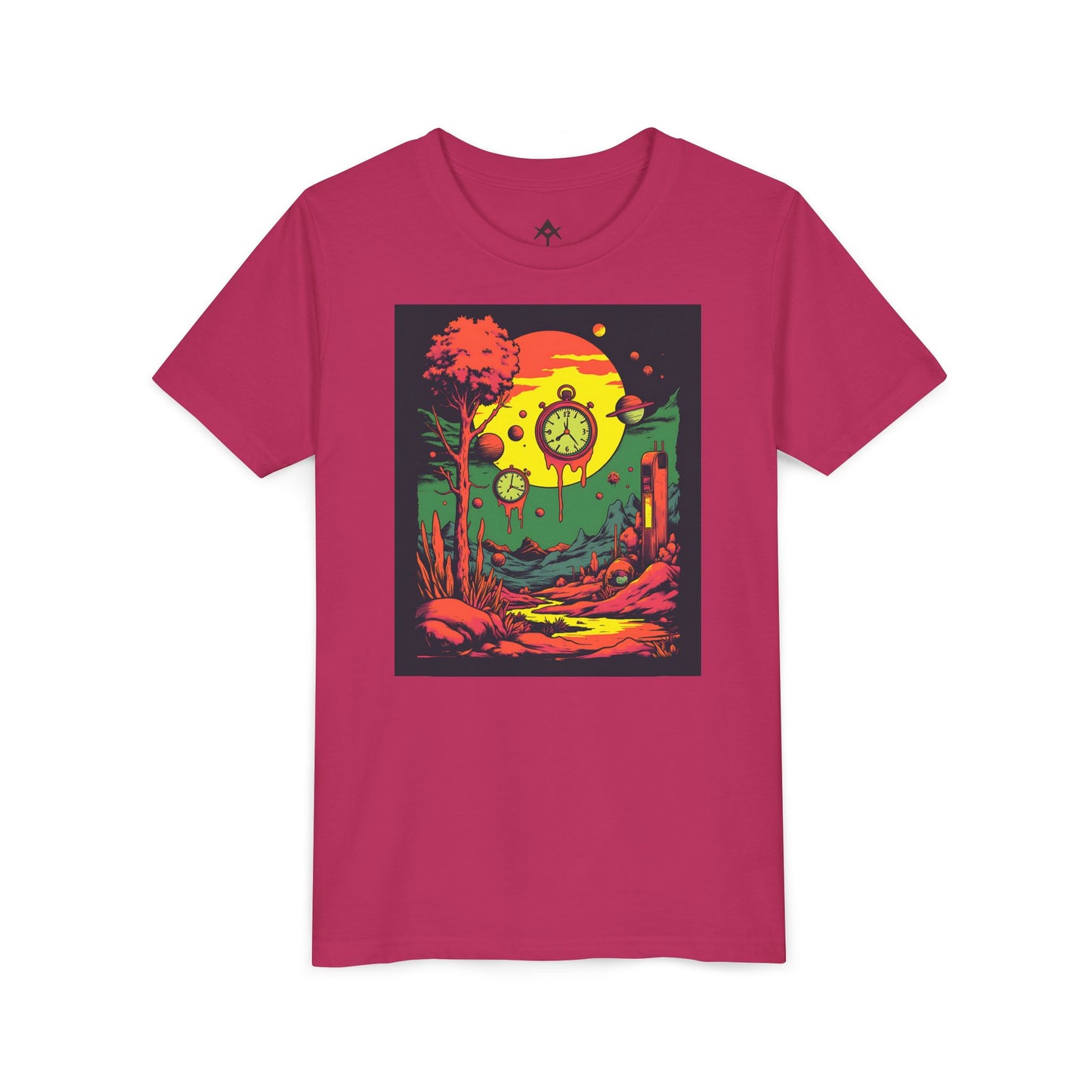 Youth Short Sleeve Tee | Surreal Dripping Geometry